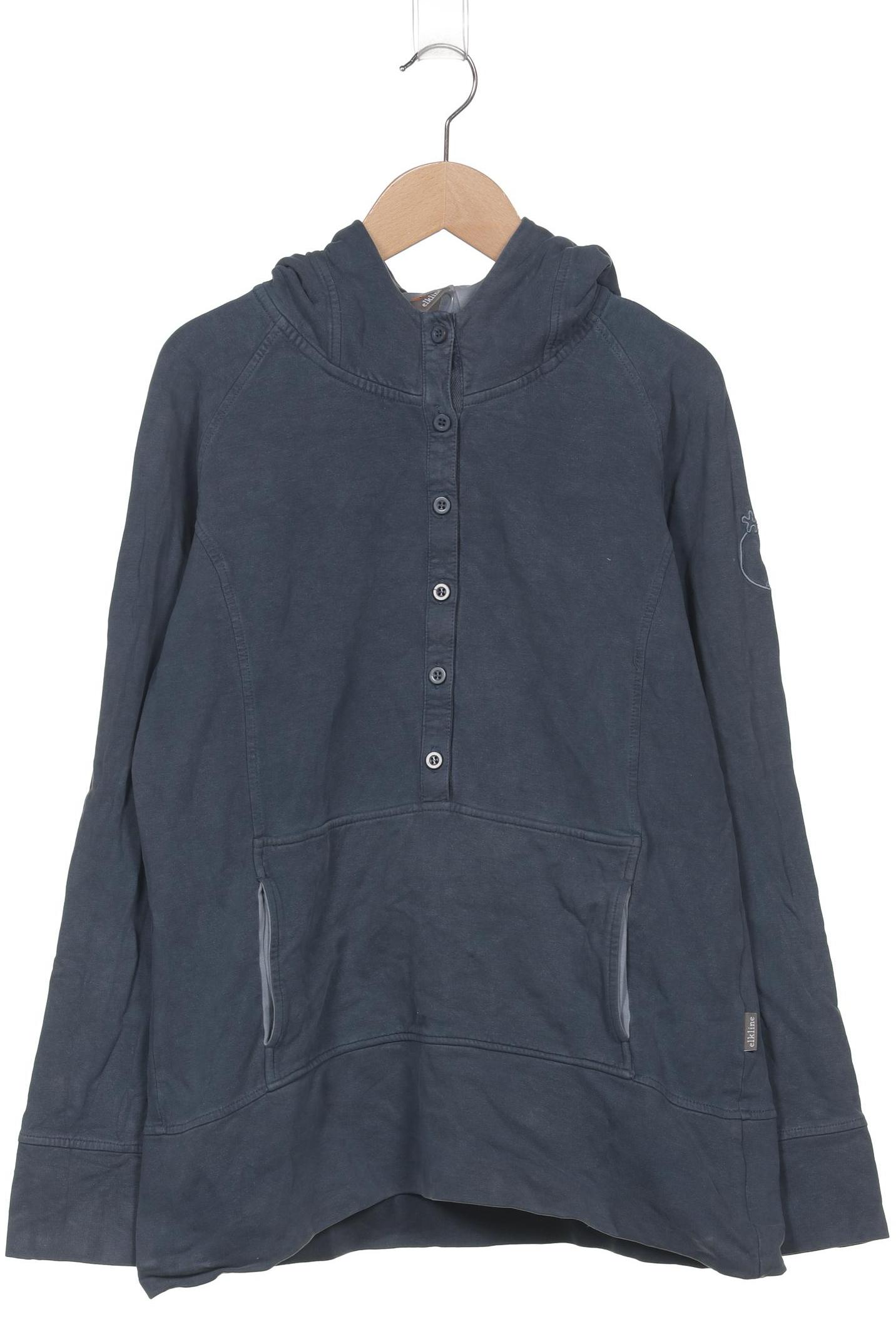 

elkline Damen Kapuzenpullover, blau, Gr. 38