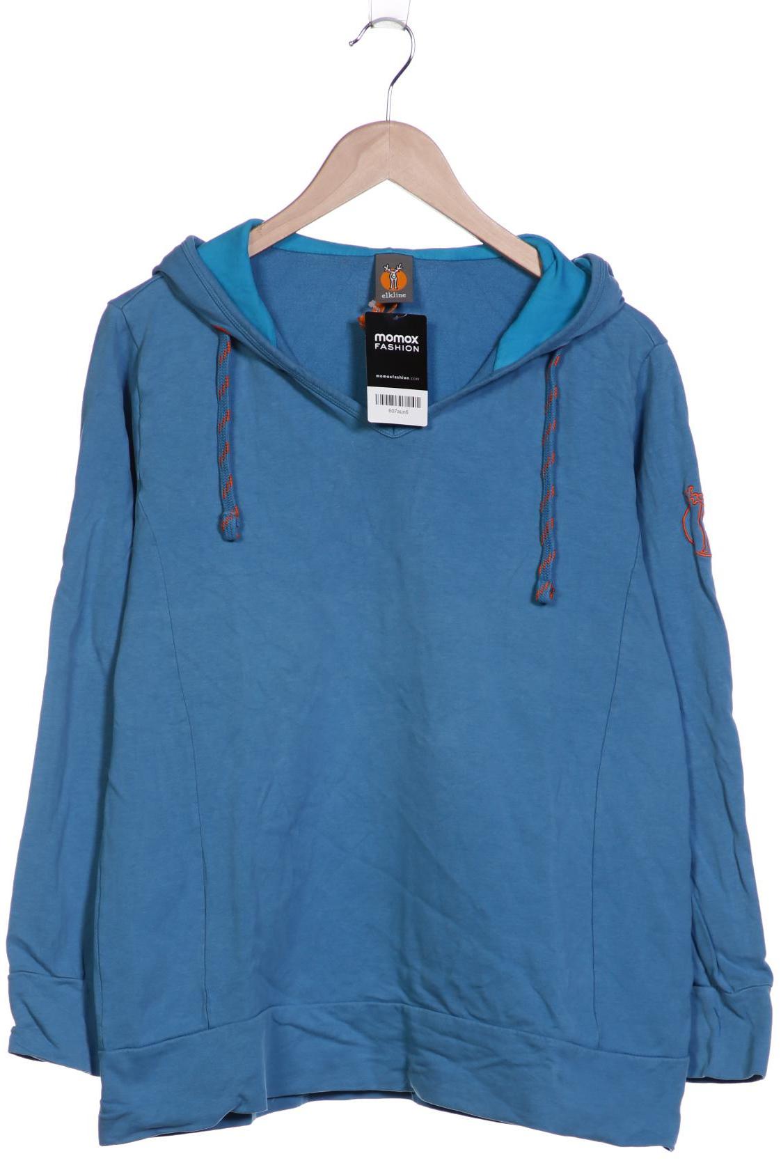 

elkline Damen Kapuzenpullover, blau, Gr. 42