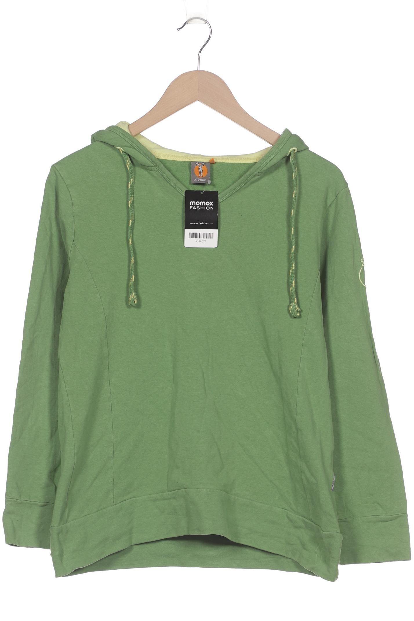 

elkline Damen Kapuzenpullover, grün, Gr. 40