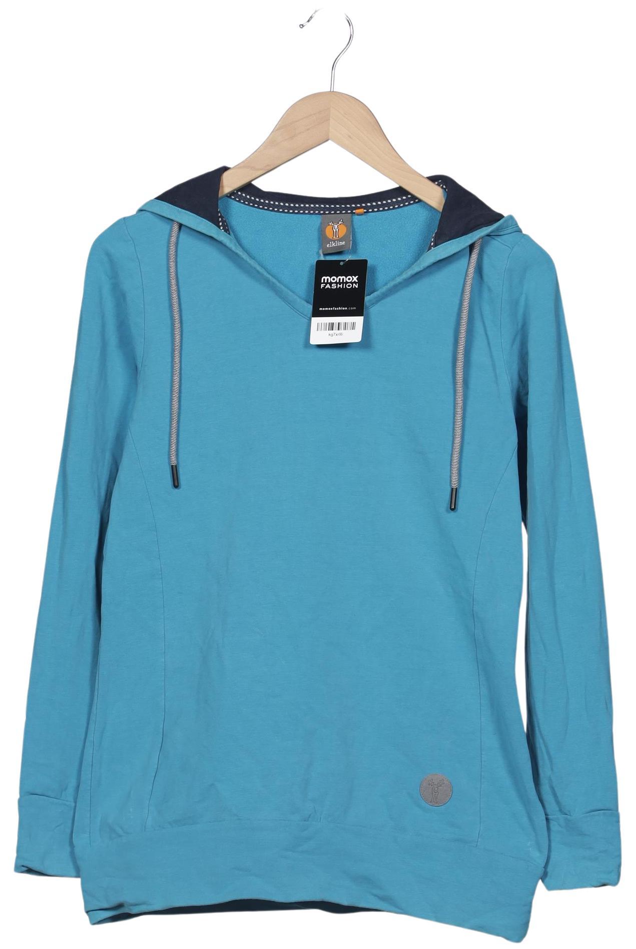 

elkline Damen Kapuzenpullover, blau, Gr. 38