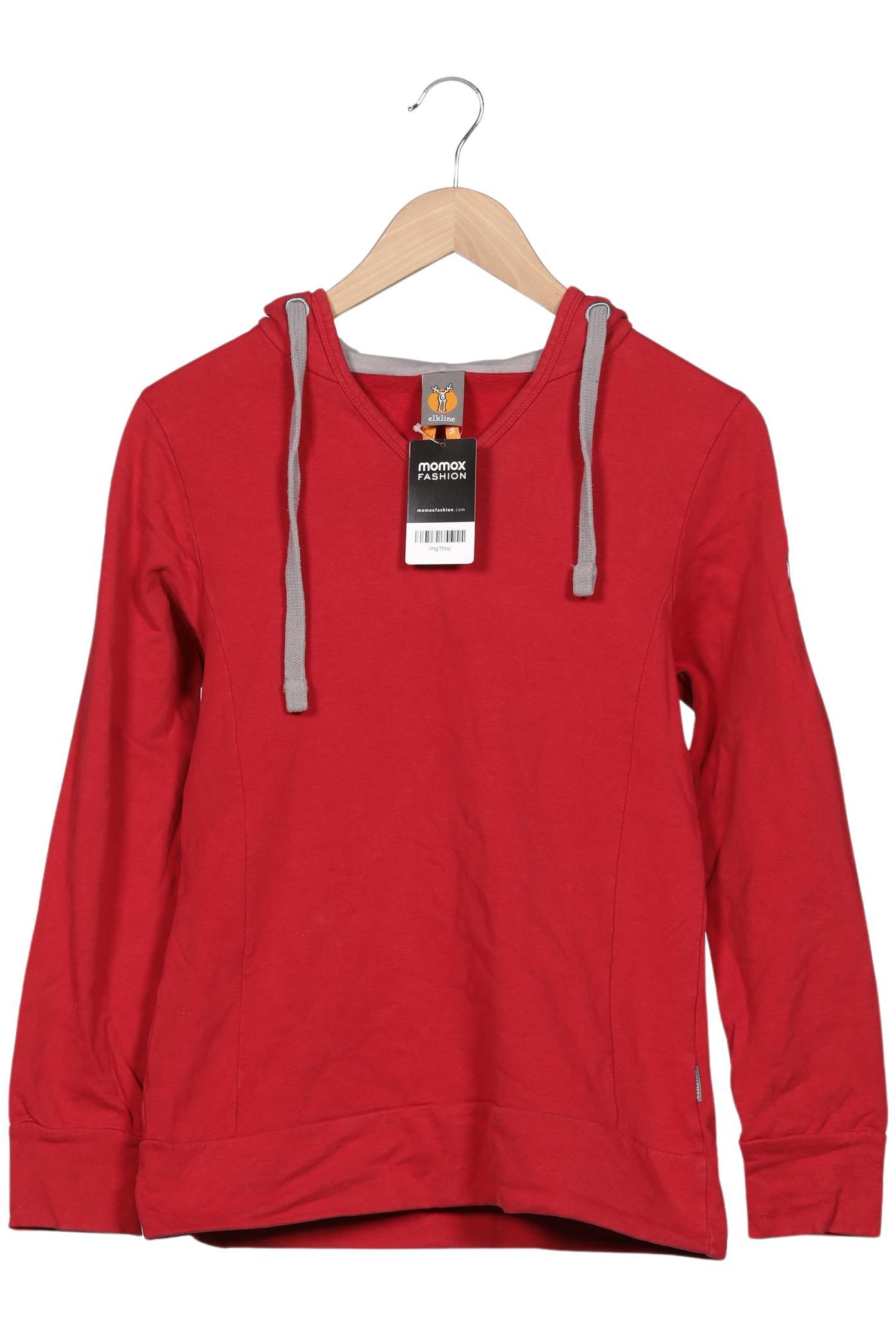

elkline Damen Kapuzenpullover, rot, Gr. 36