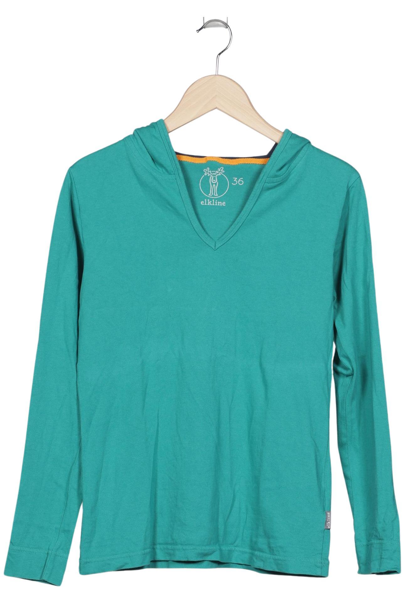 

elkline Damen Langarmshirt, türkis, Gr. 36
