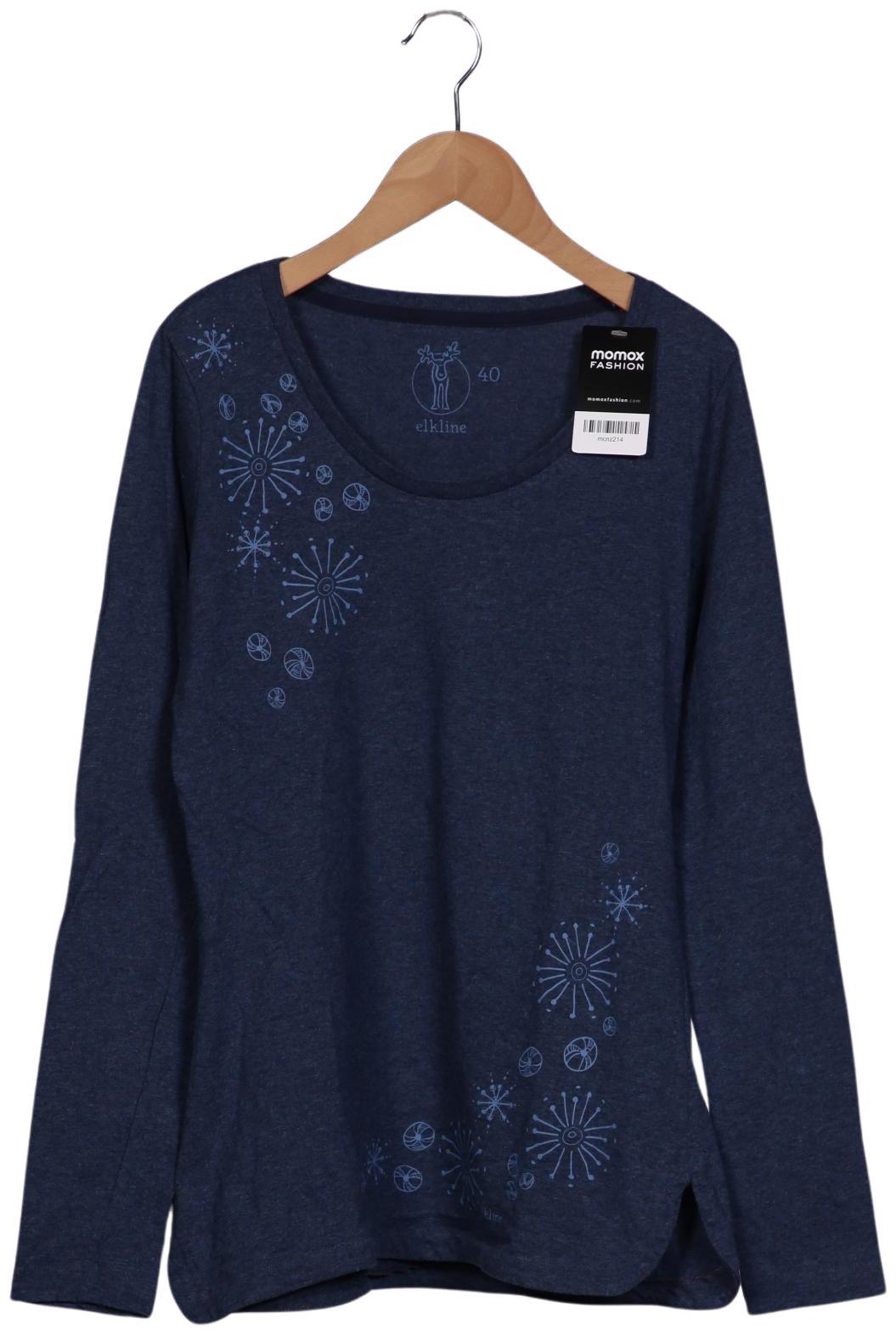 

elkline Damen Langarmshirt, blau, Gr. 40