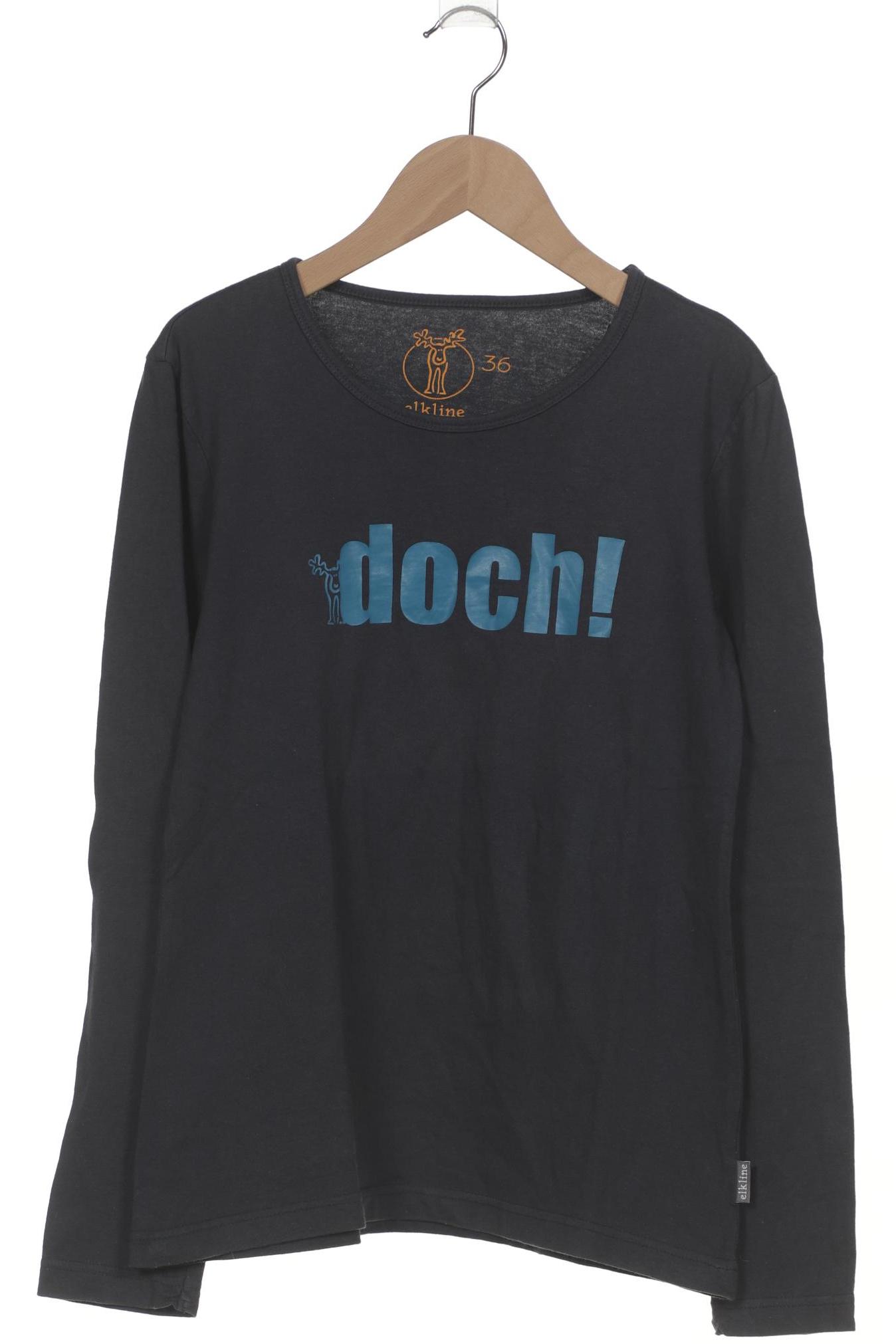 

elkline Damen Langarmshirt, marineblau, Gr. 36
