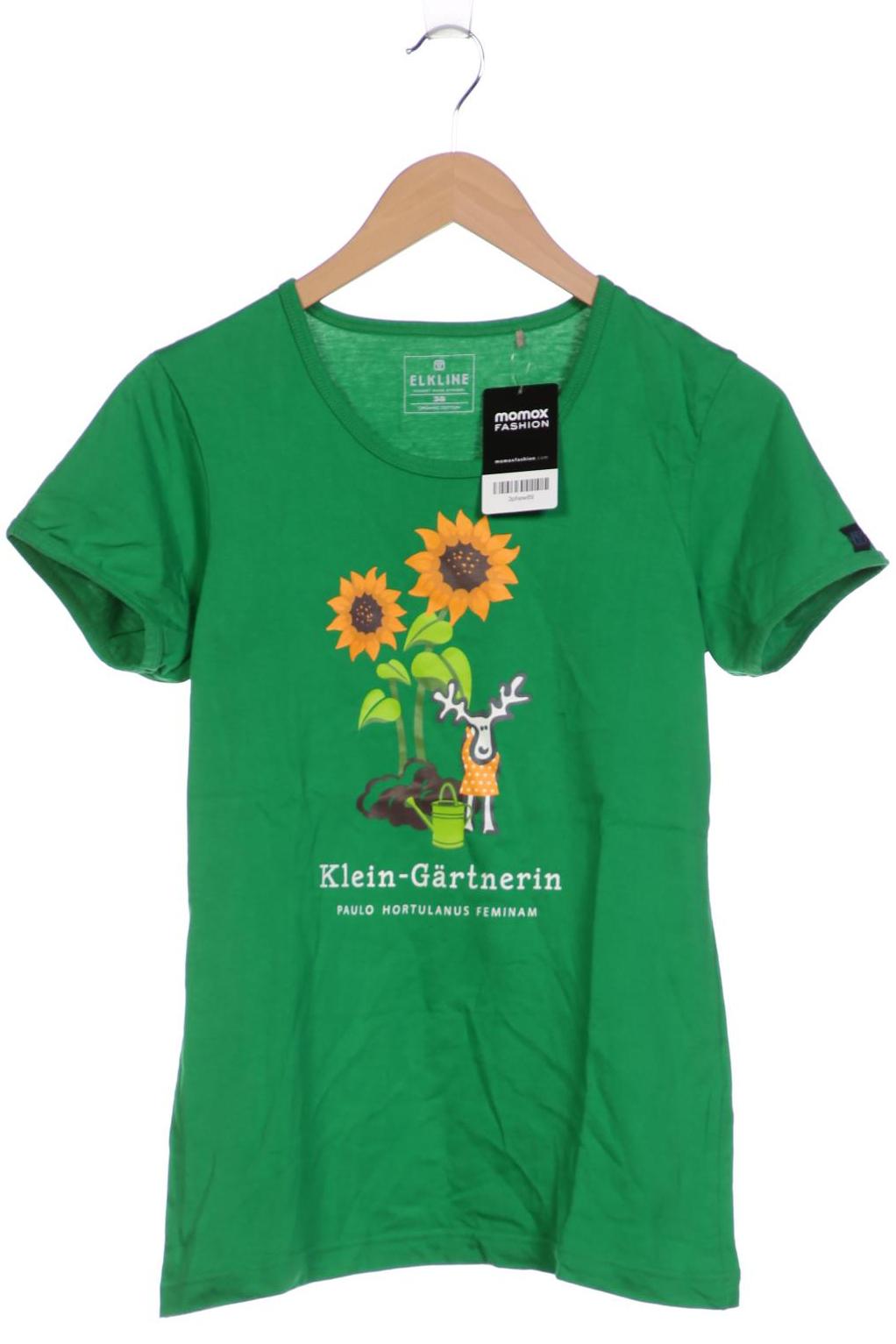 

elkline Damen T-Shirt, grün, Gr. 38