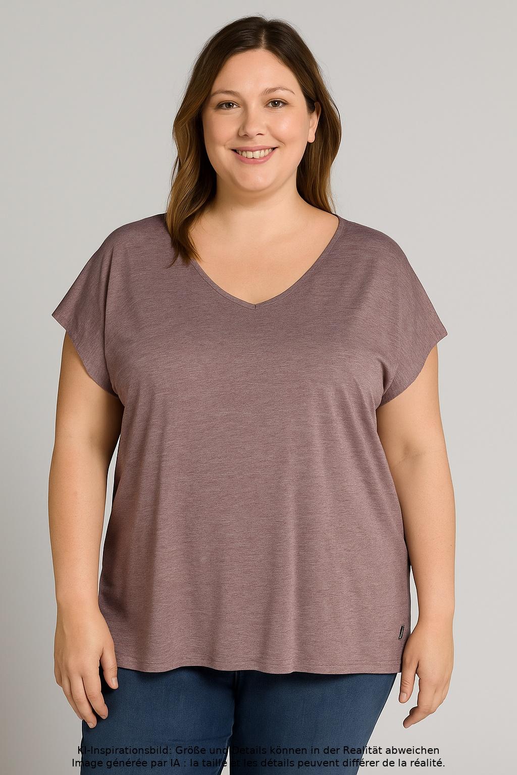 

elkline Damen T-Shirt, flieder, Gr. 50