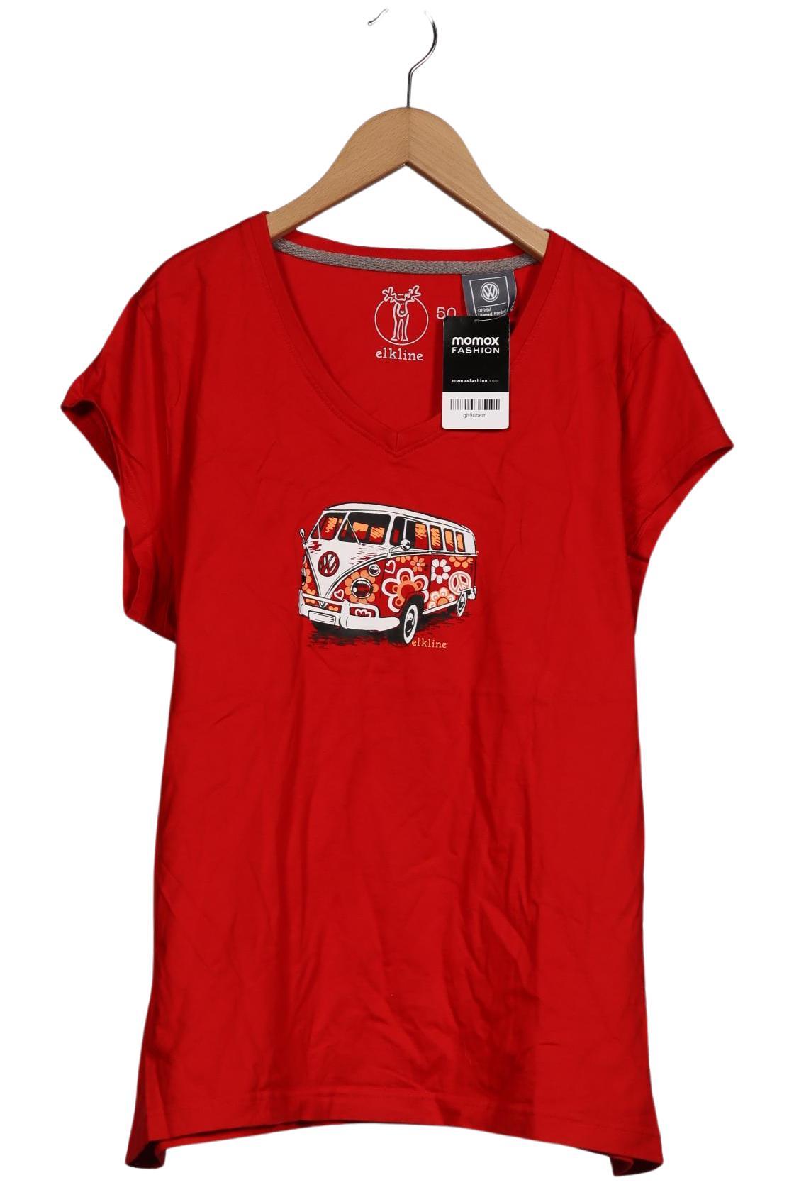 

elkline Damen T-Shirt, rot, Gr. 50