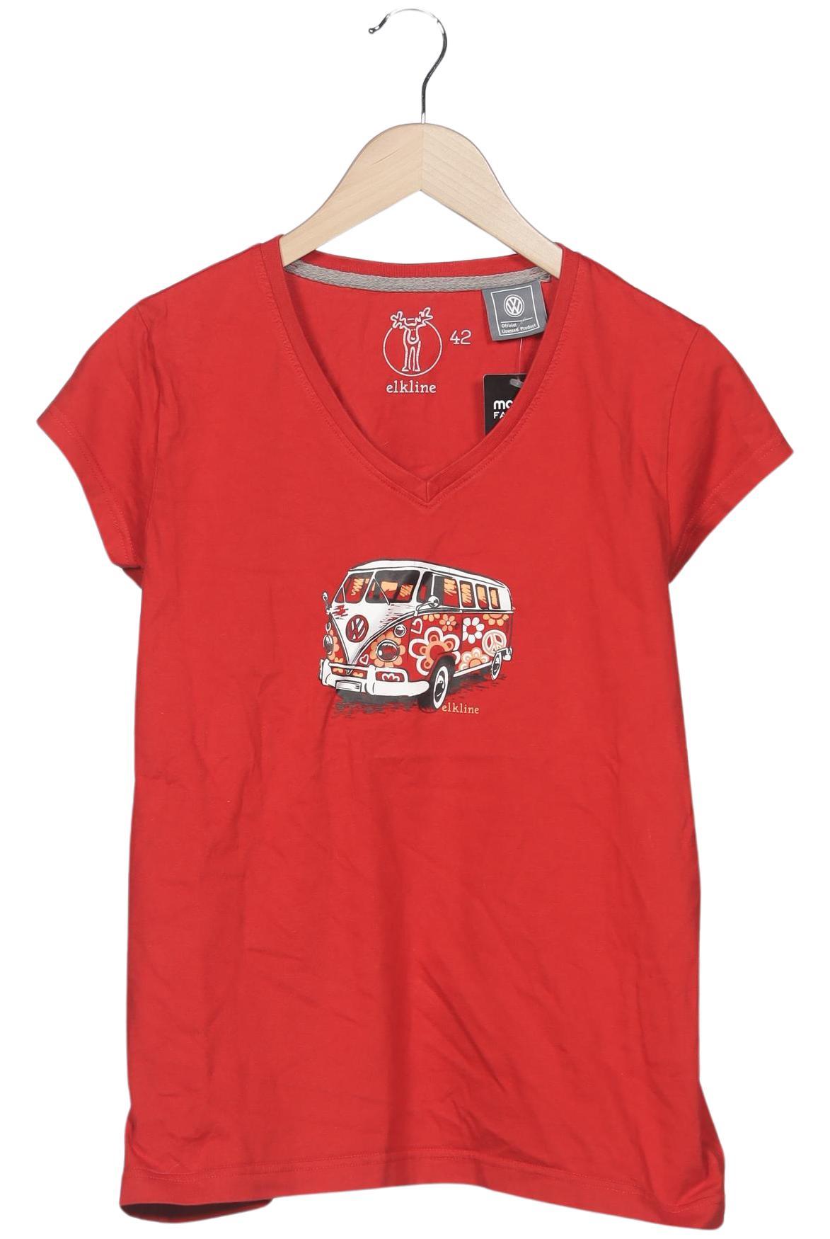 

elkline Damen T-Shirt, rot, Gr. 42