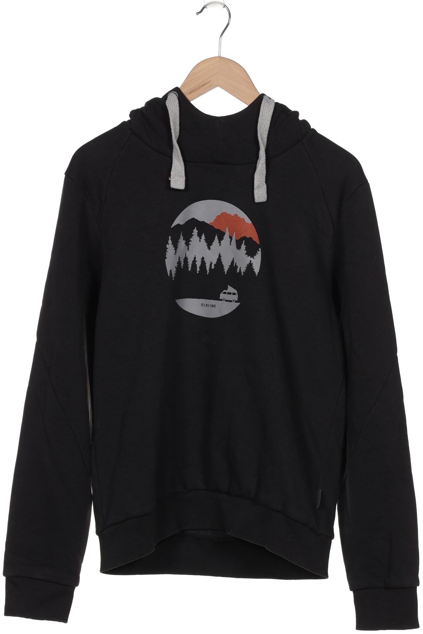 

elkline Herren Kapuzenpullover, schwarz, Gr. 46