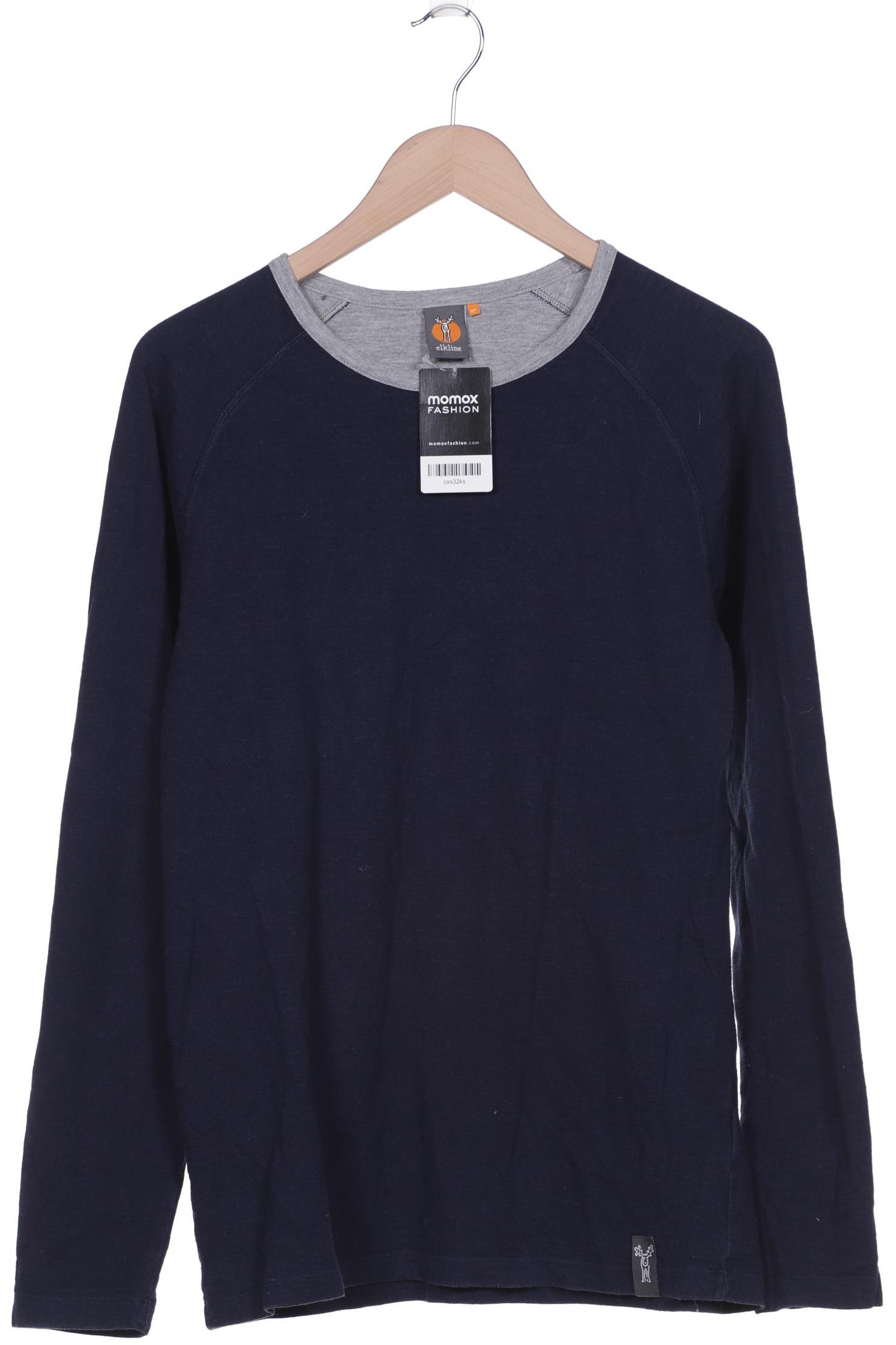 

elkline Herren Langarmshirt, marineblau