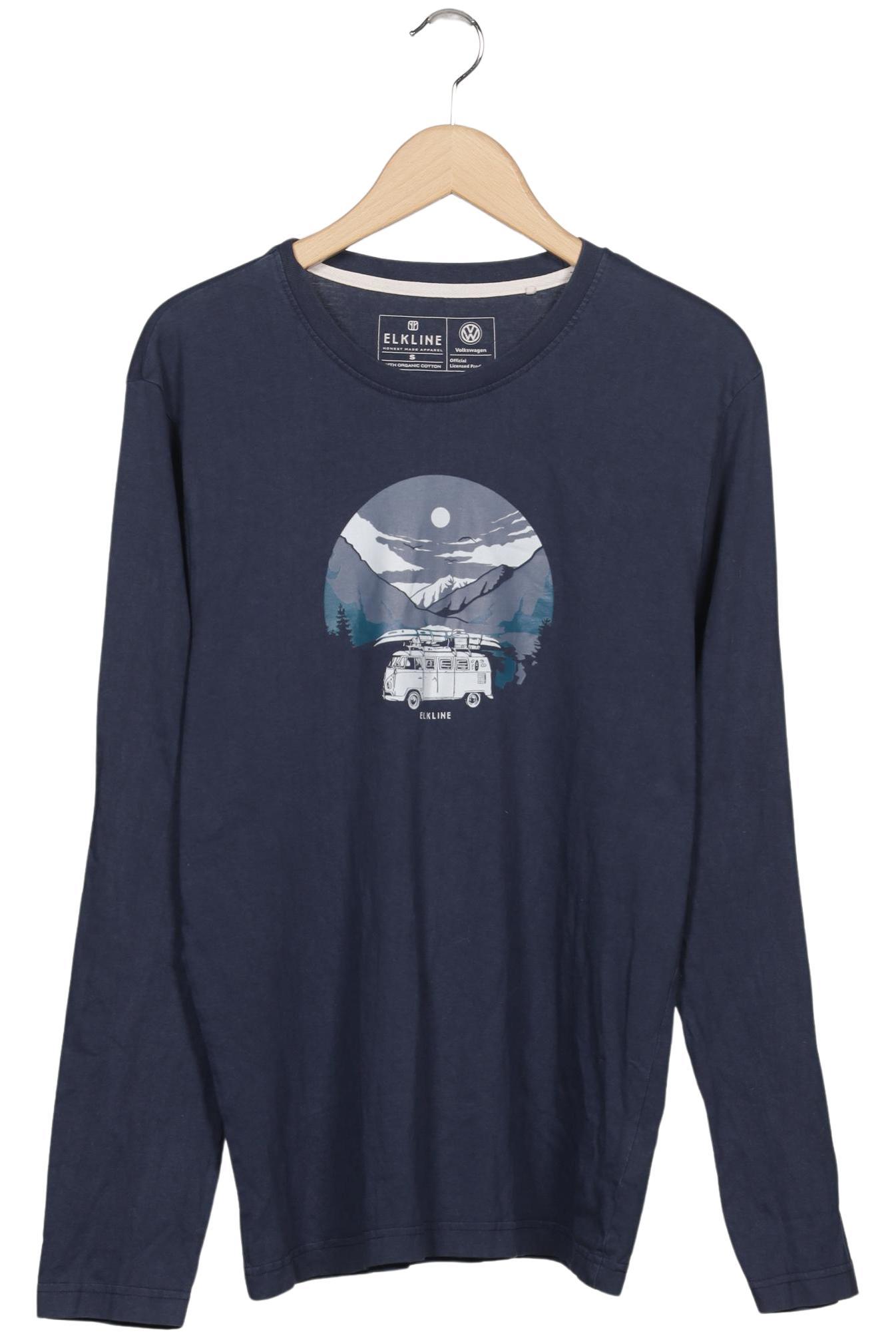 Thumbnail - elkline Herren Langarmshirt, marineblau, Gr. 46