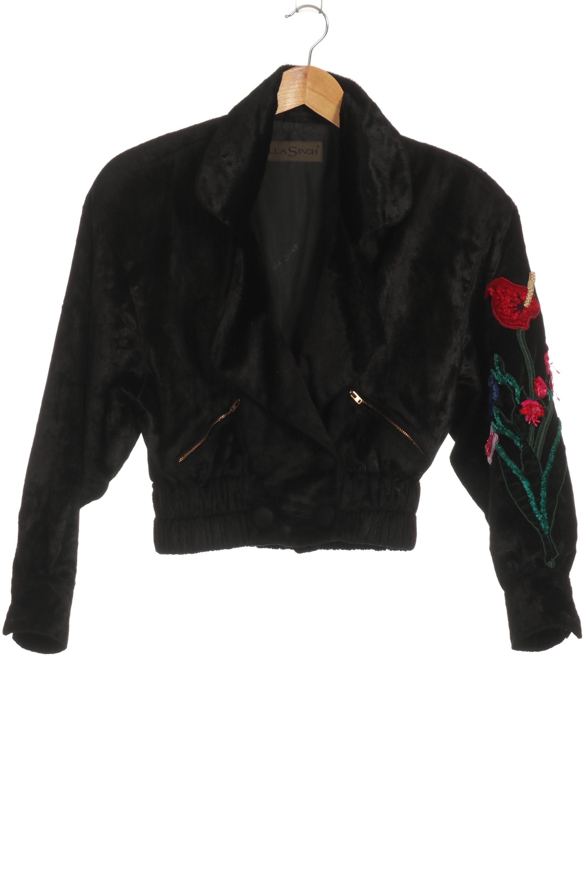 

Ella Singh Damen Jacke, schwarz, Gr.