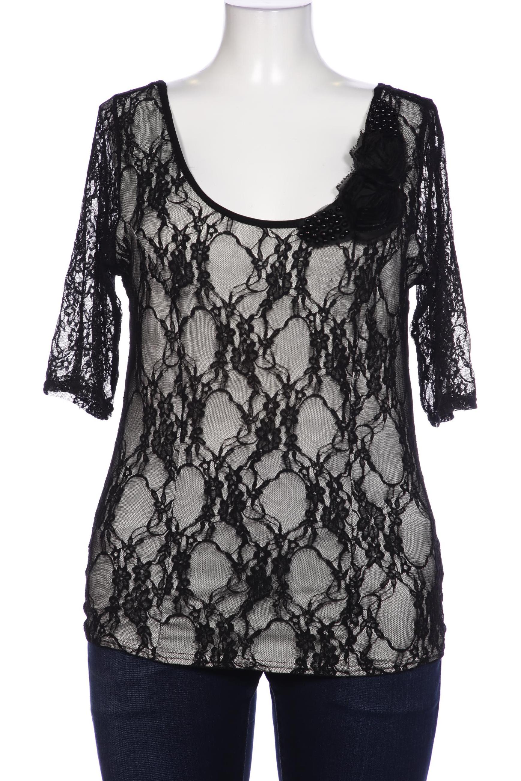 

Ella Singh Damen Bluse, schwarz