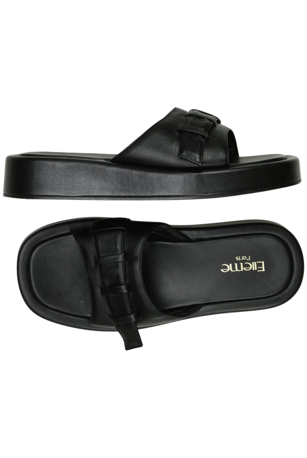 

Elleme Damen Sandale, schwarz, Gr. 39