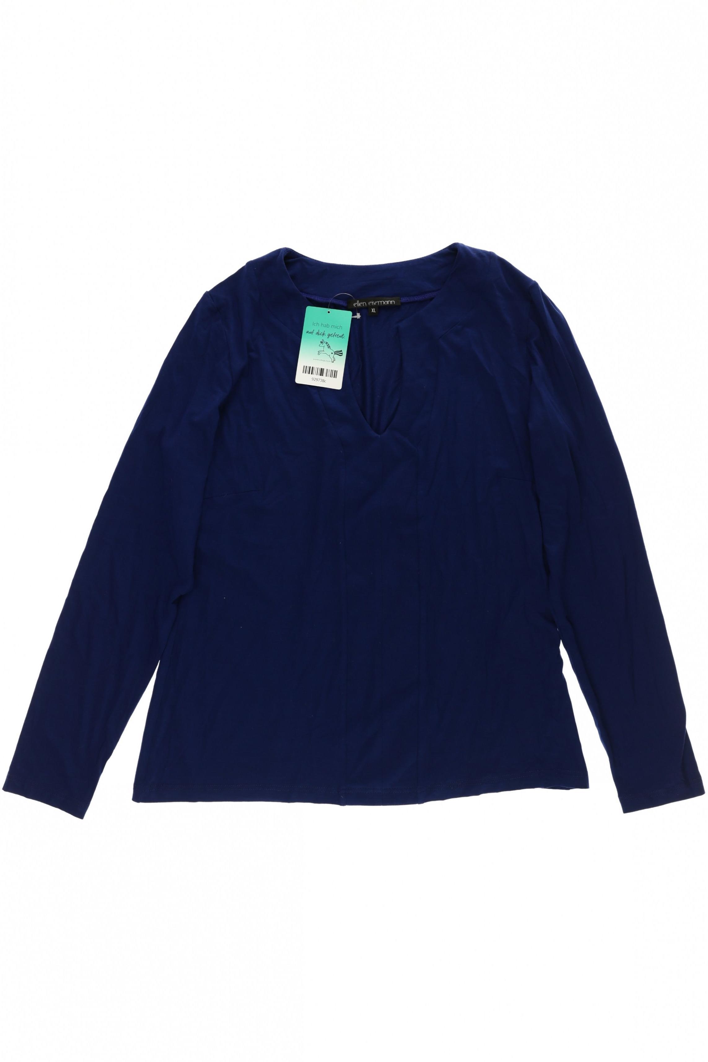 

Ellen Eisemann Damen Langarmshirt, blau, Gr.