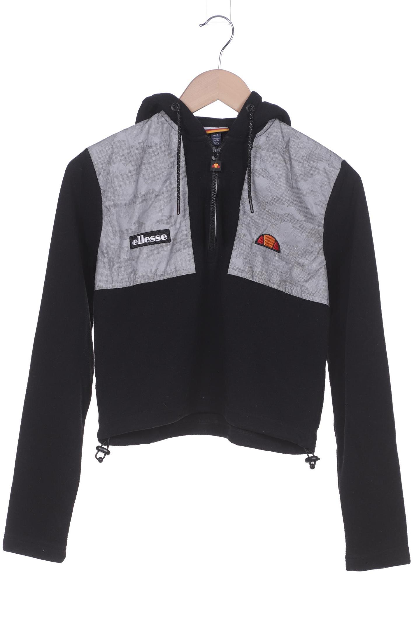 

ellesse Damen Kapuzenpullover, schwarz
