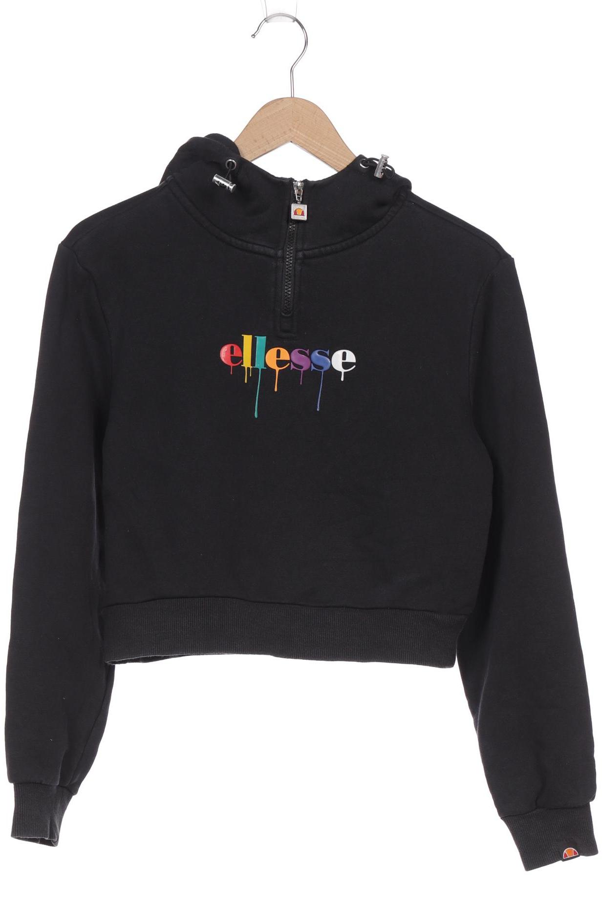 

ellesse Damen Kapuzenpullover, schwarz