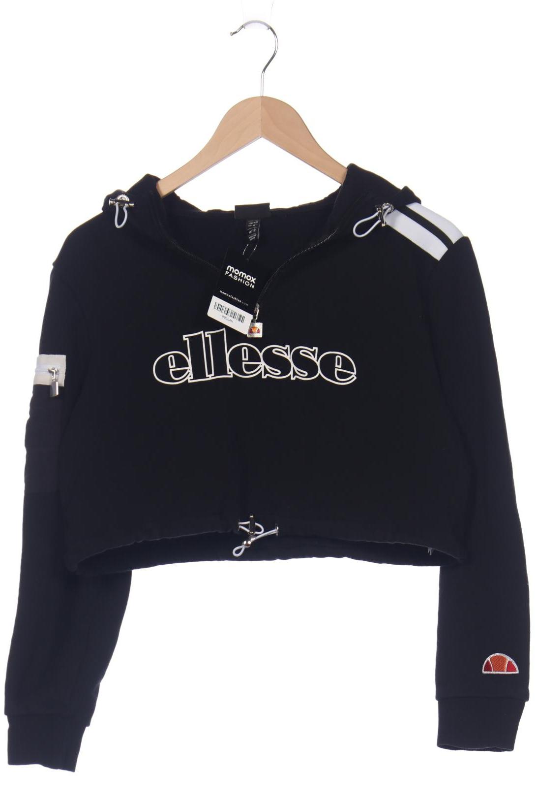 

ellesse Damen Kapuzenpullover, schwarz