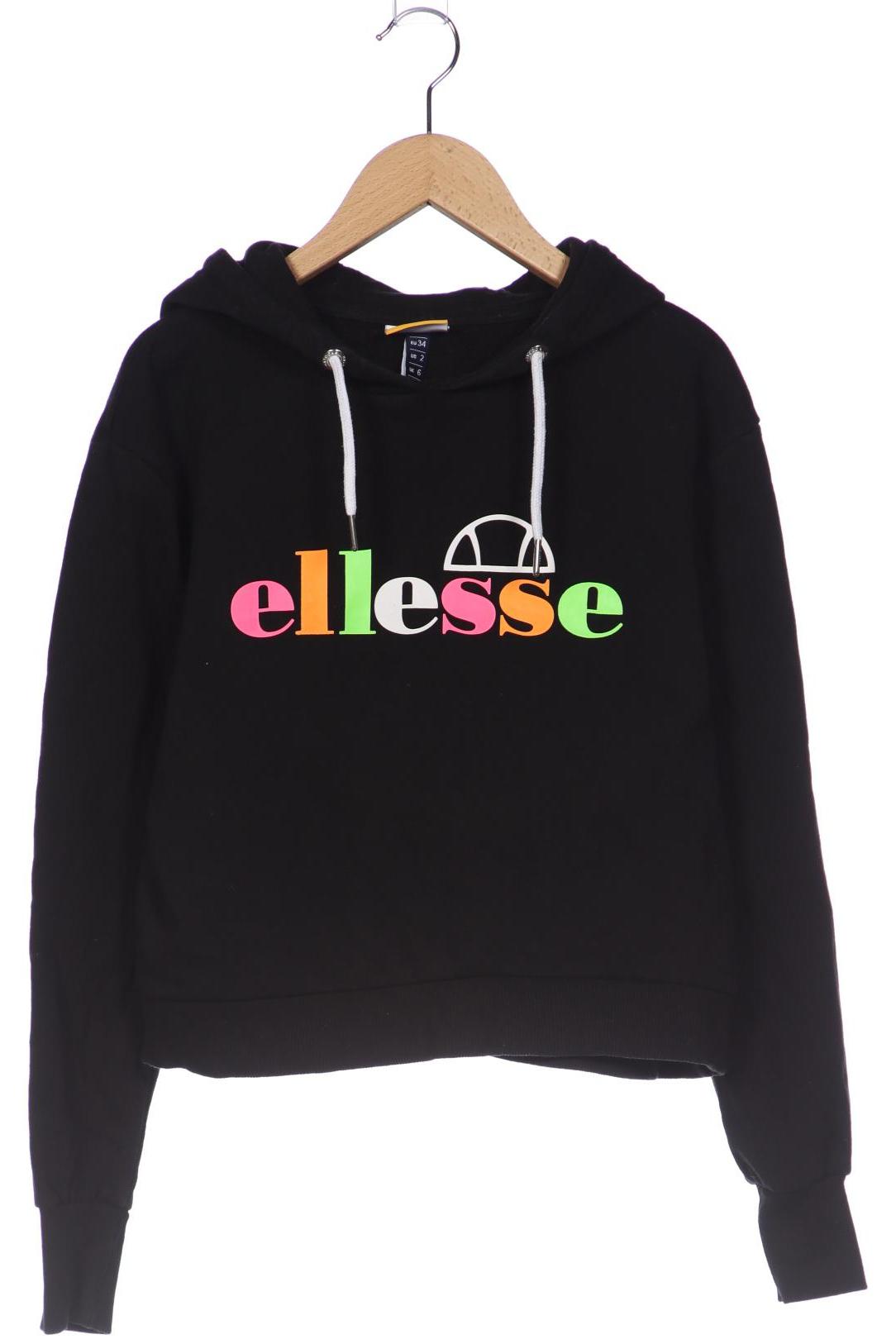 

ellesse Damen Kapuzenpullover, schwarz