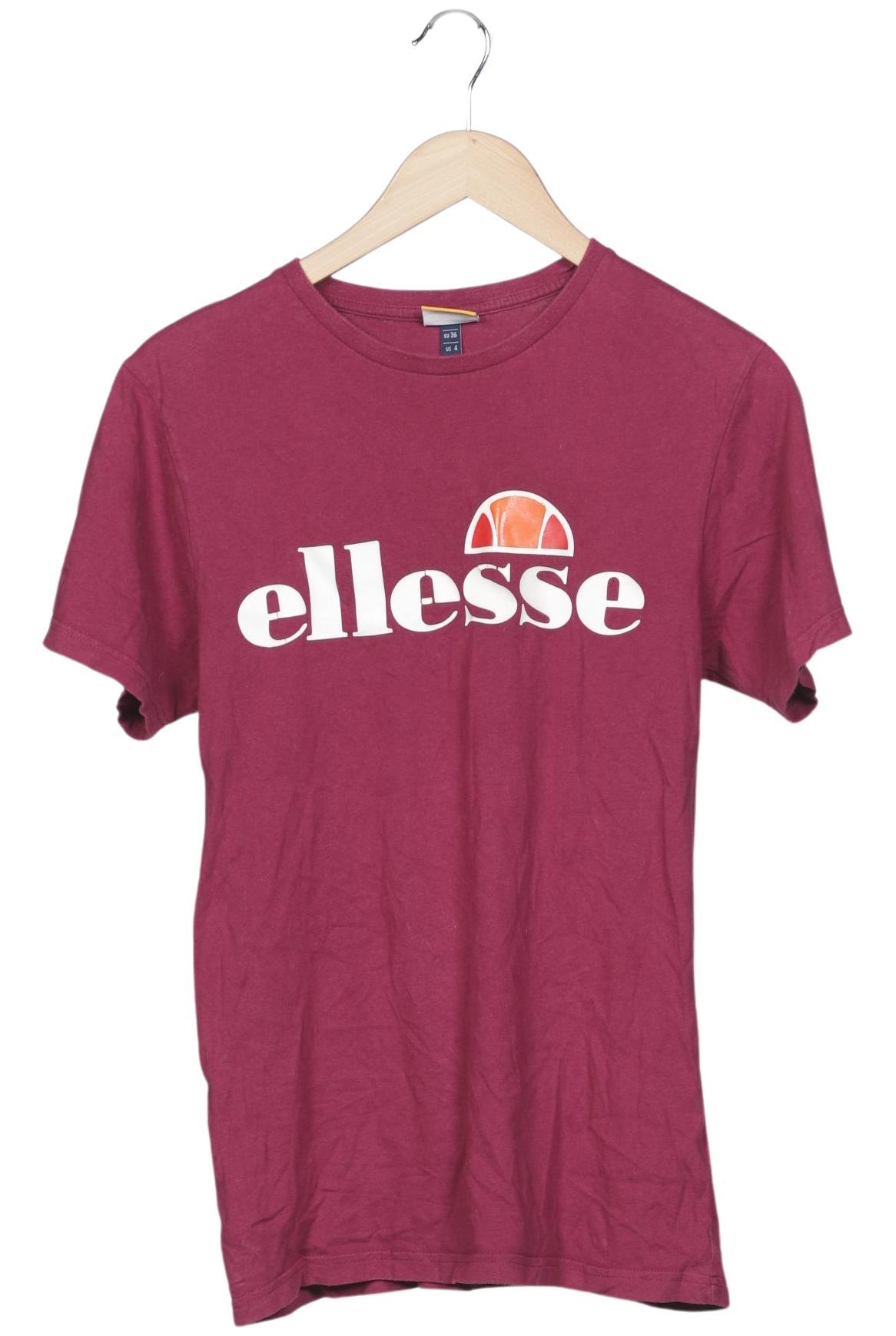 

ellesse Damen T-Shirt, bordeaux, Gr. 36