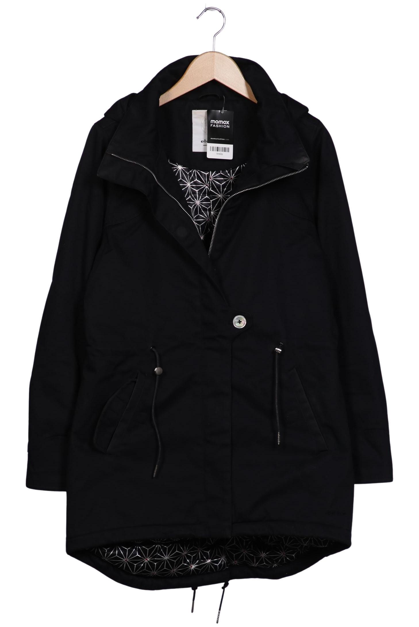 

elvine Damen Mantel, schwarz, Gr. 42