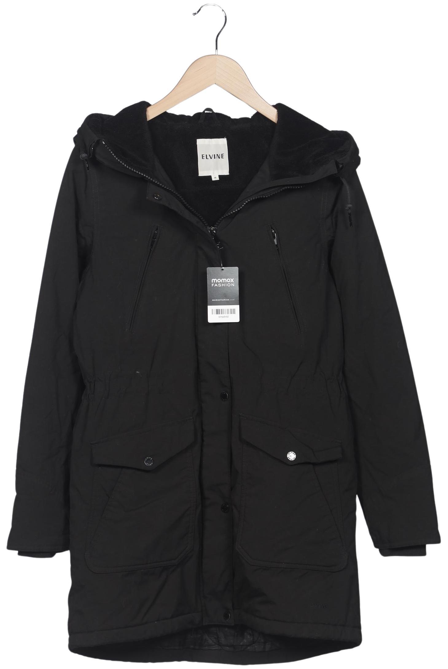 

elvine Damen Mantel, schwarz, Gr. 38