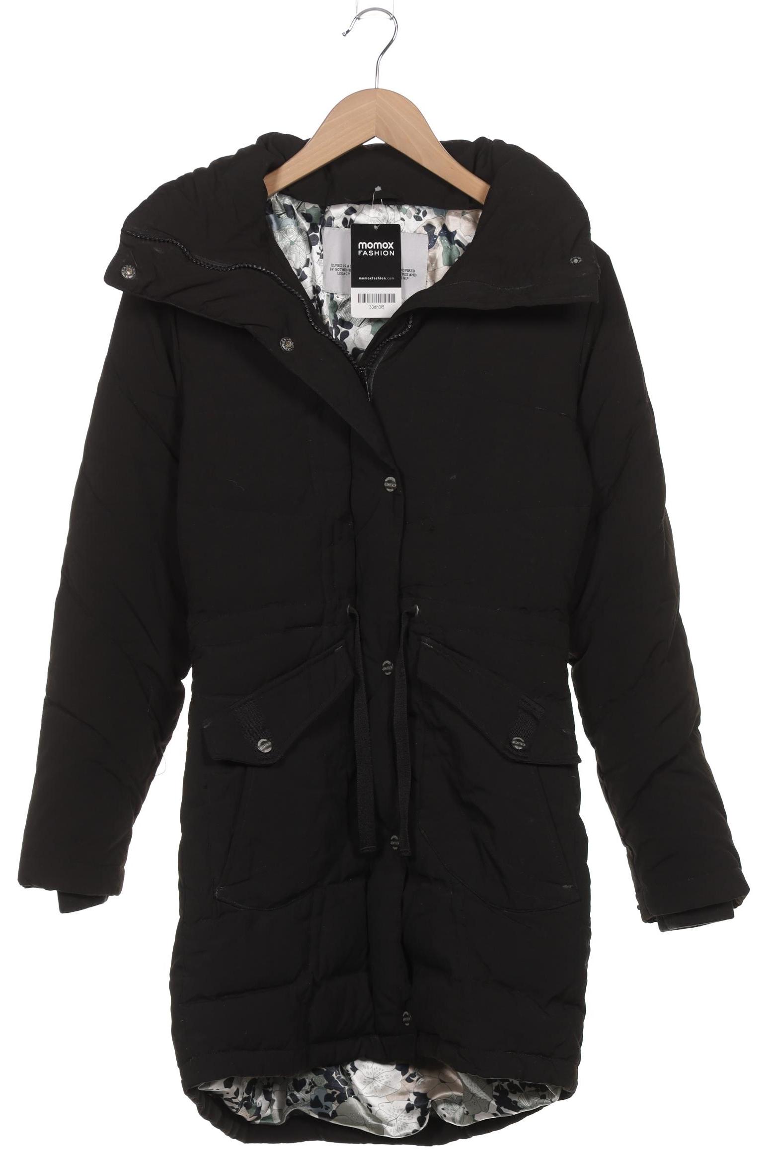 

elvine Damen Mantel, schwarz, Gr. 36