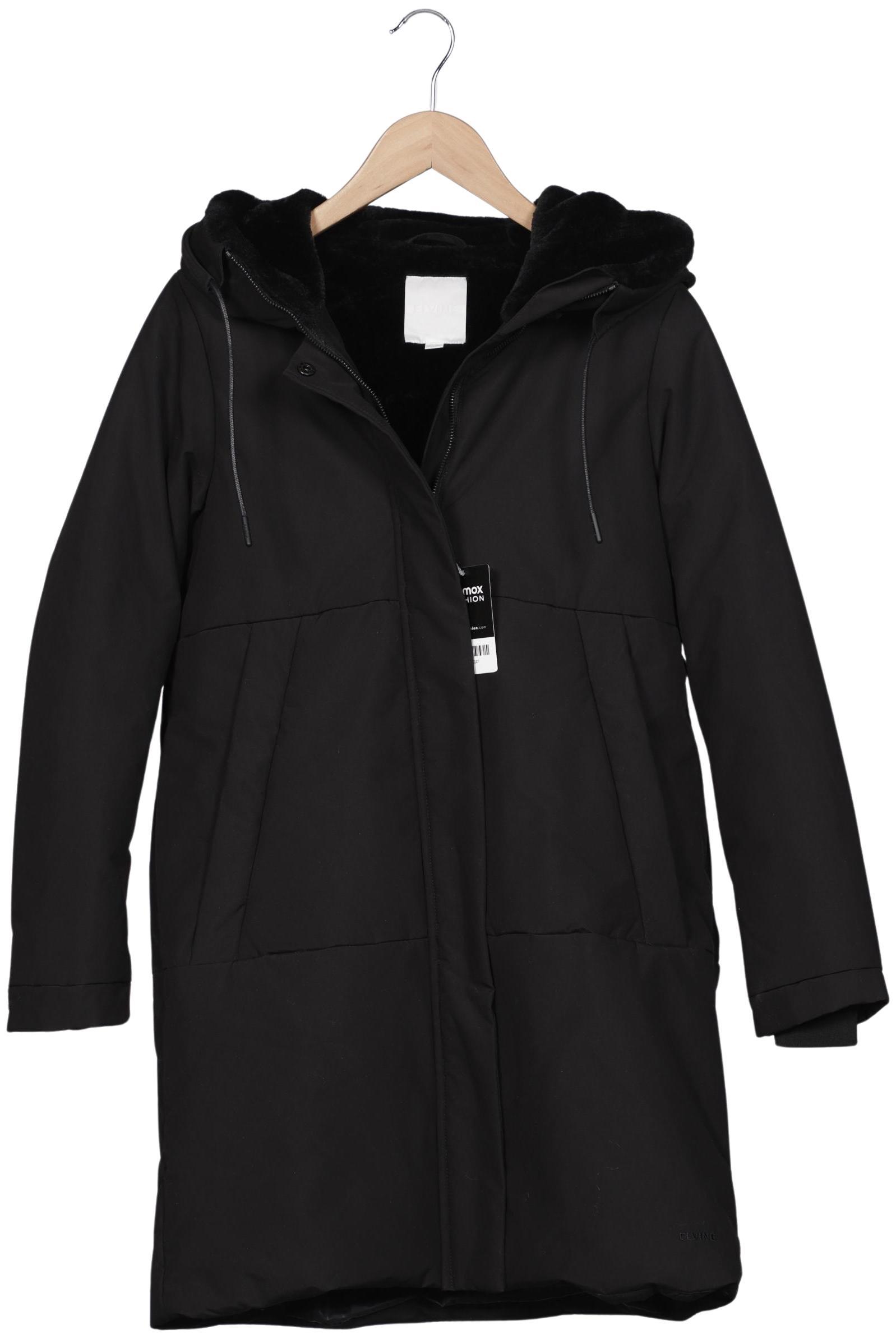 

elvine Damen Mantel, schwarz, Gr. 34