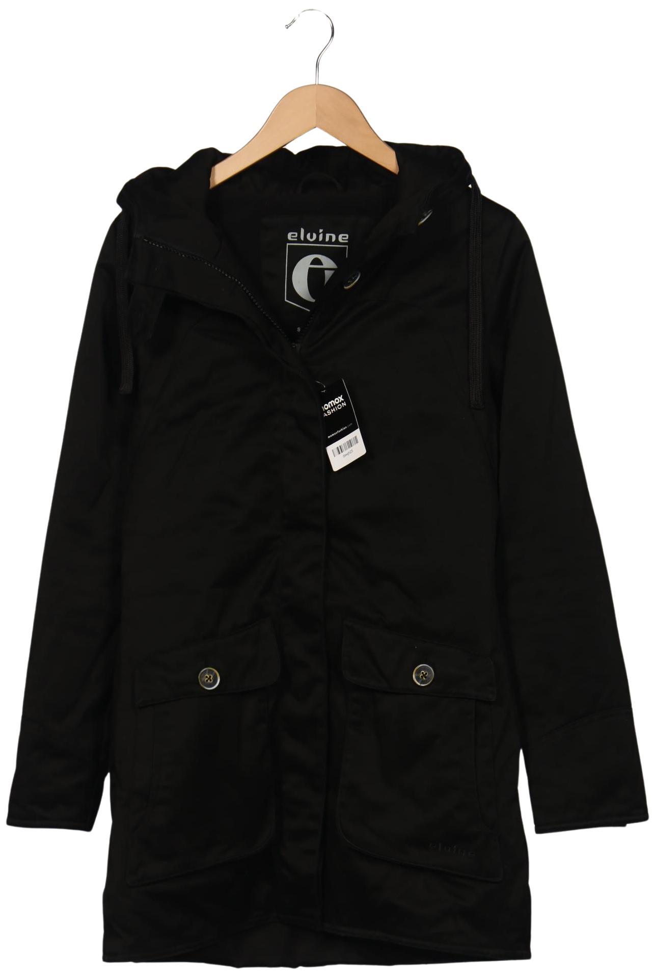

elvine Damen Mantel, schwarz, Gr. 38