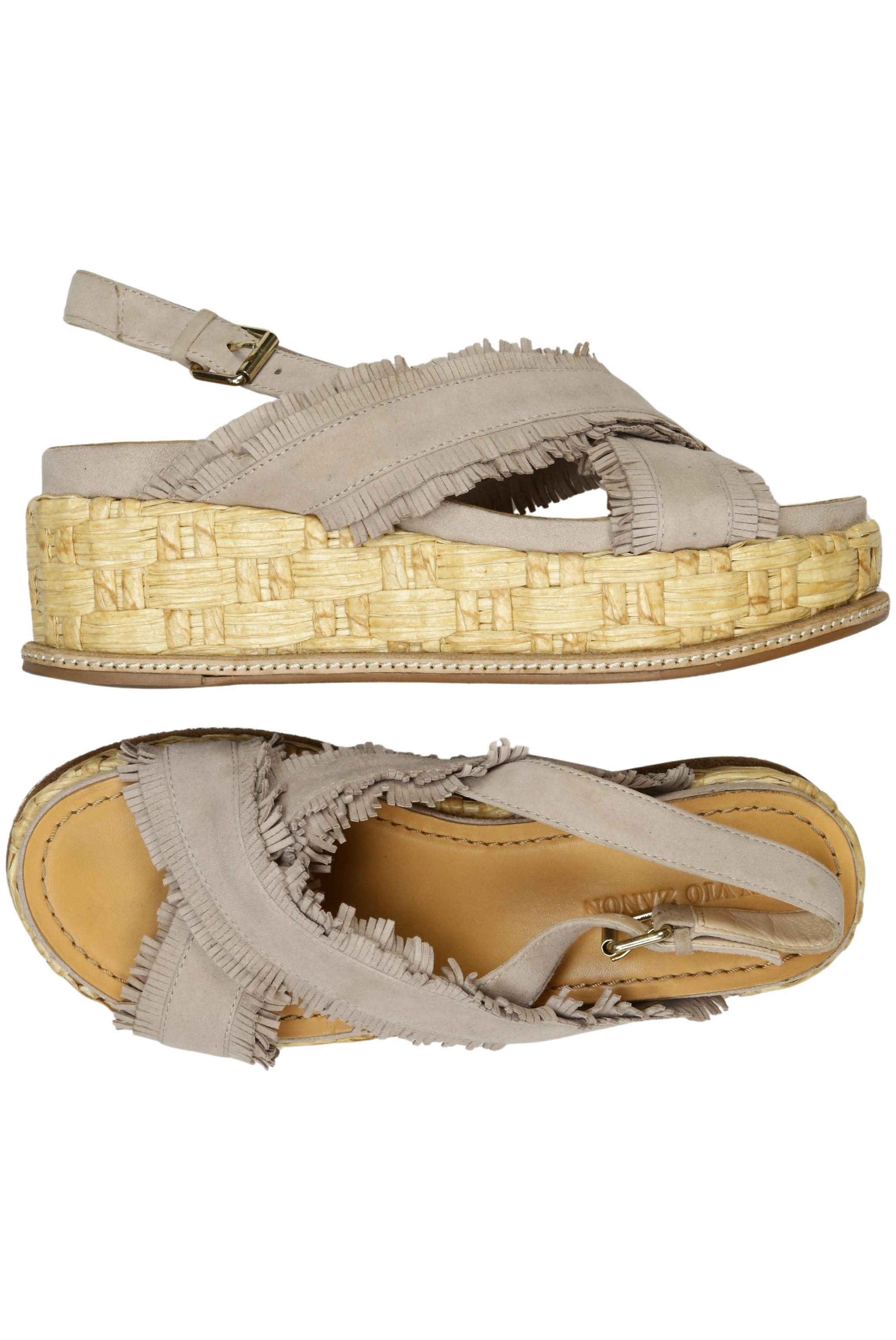 

Elvio Zanon Damen Sandale, beige, Gr. 38