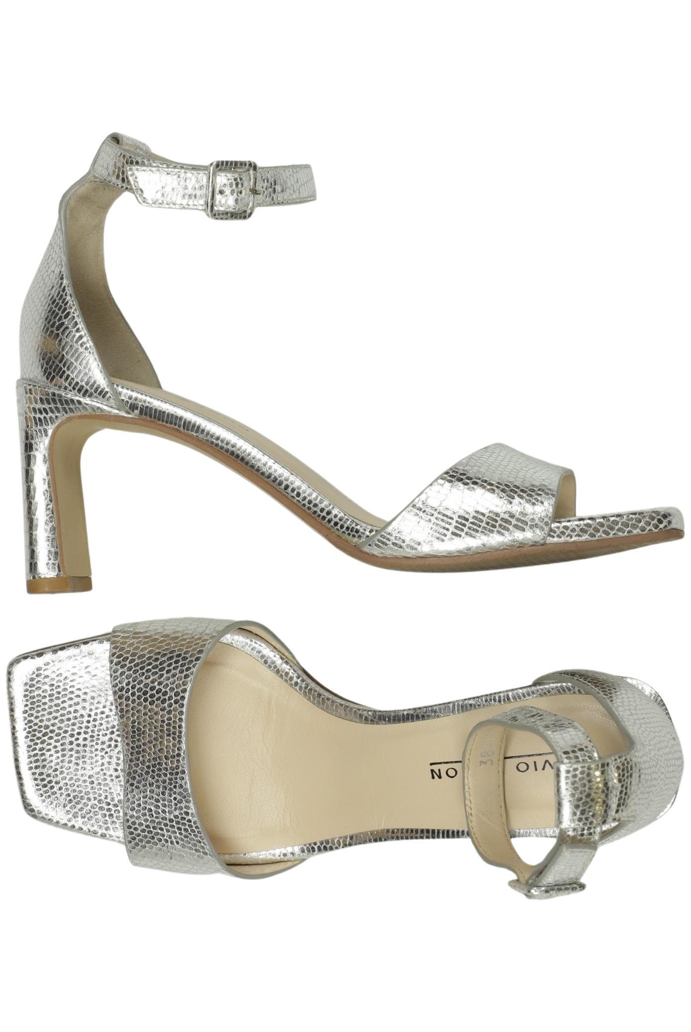 

Elvio Zanon Damen Sandale, silber, Gr. 38