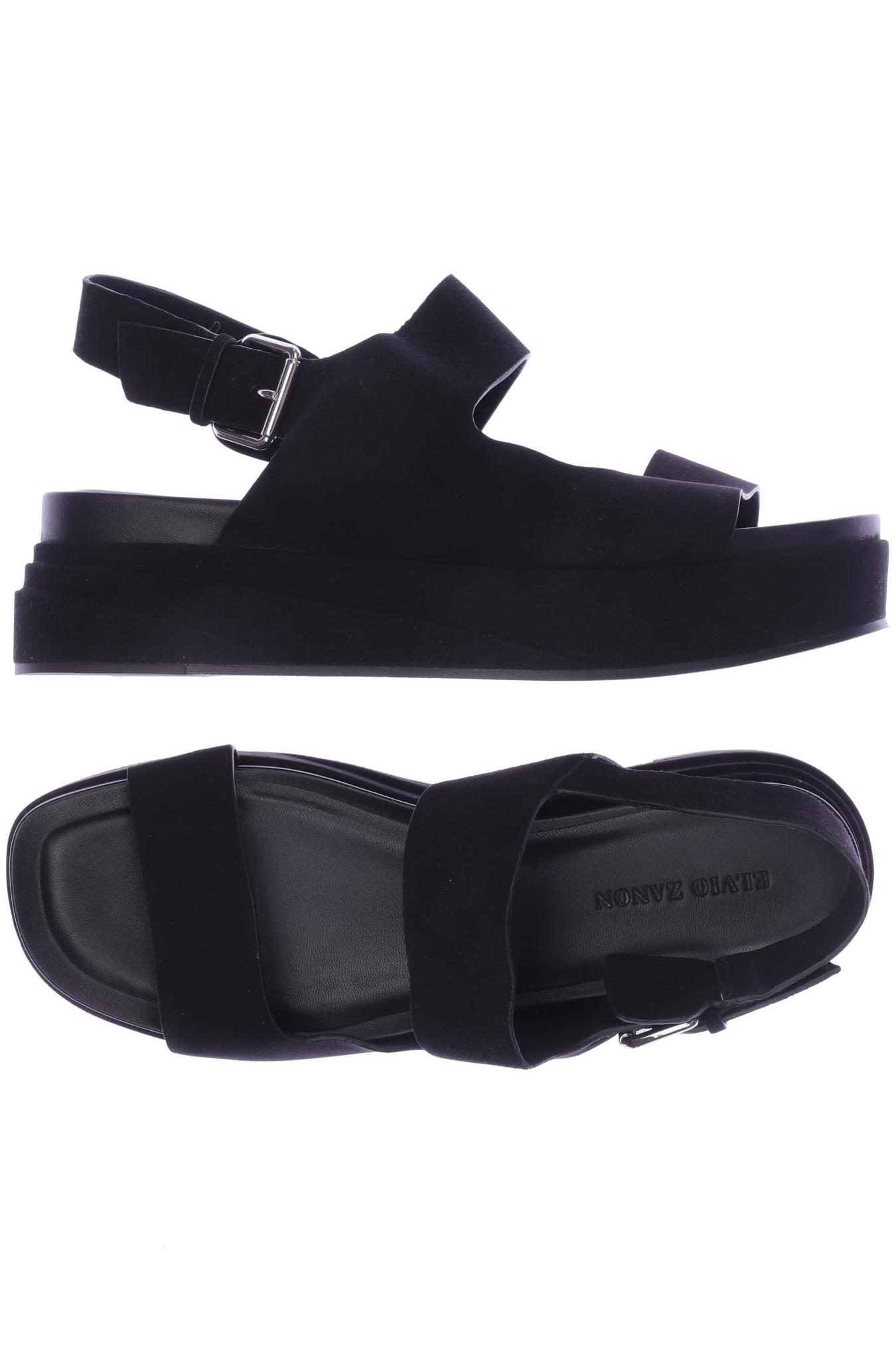 

Elvio Zanon Damen Sandale, schwarz, Gr. 40