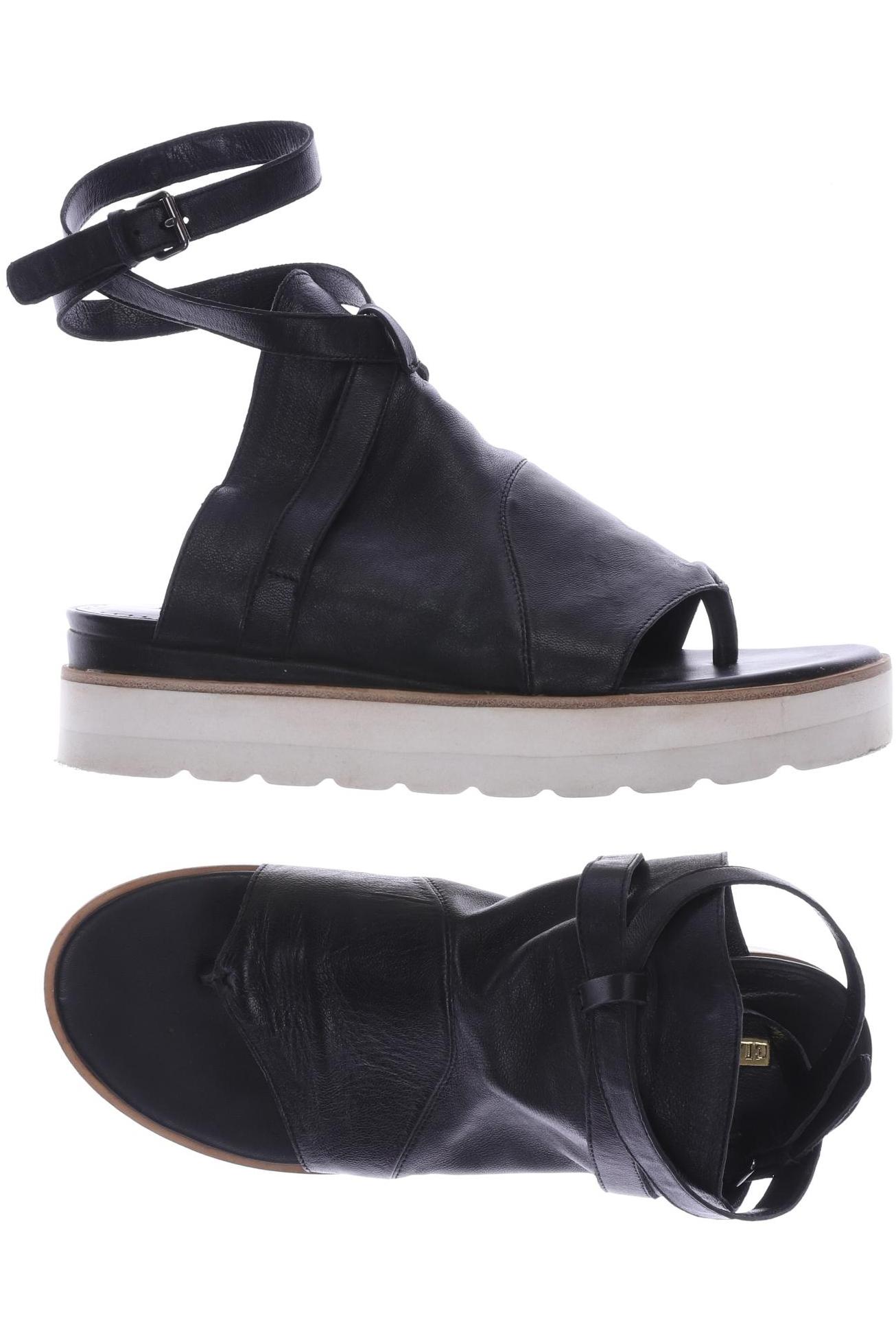 

Elvio Zanon Damen Sandale, schwarz, Gr. 38