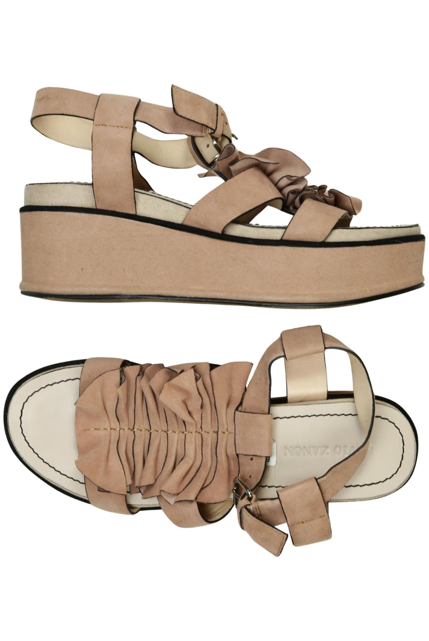 

Elvio Zanon Damen Sandale, beige, Gr. 39