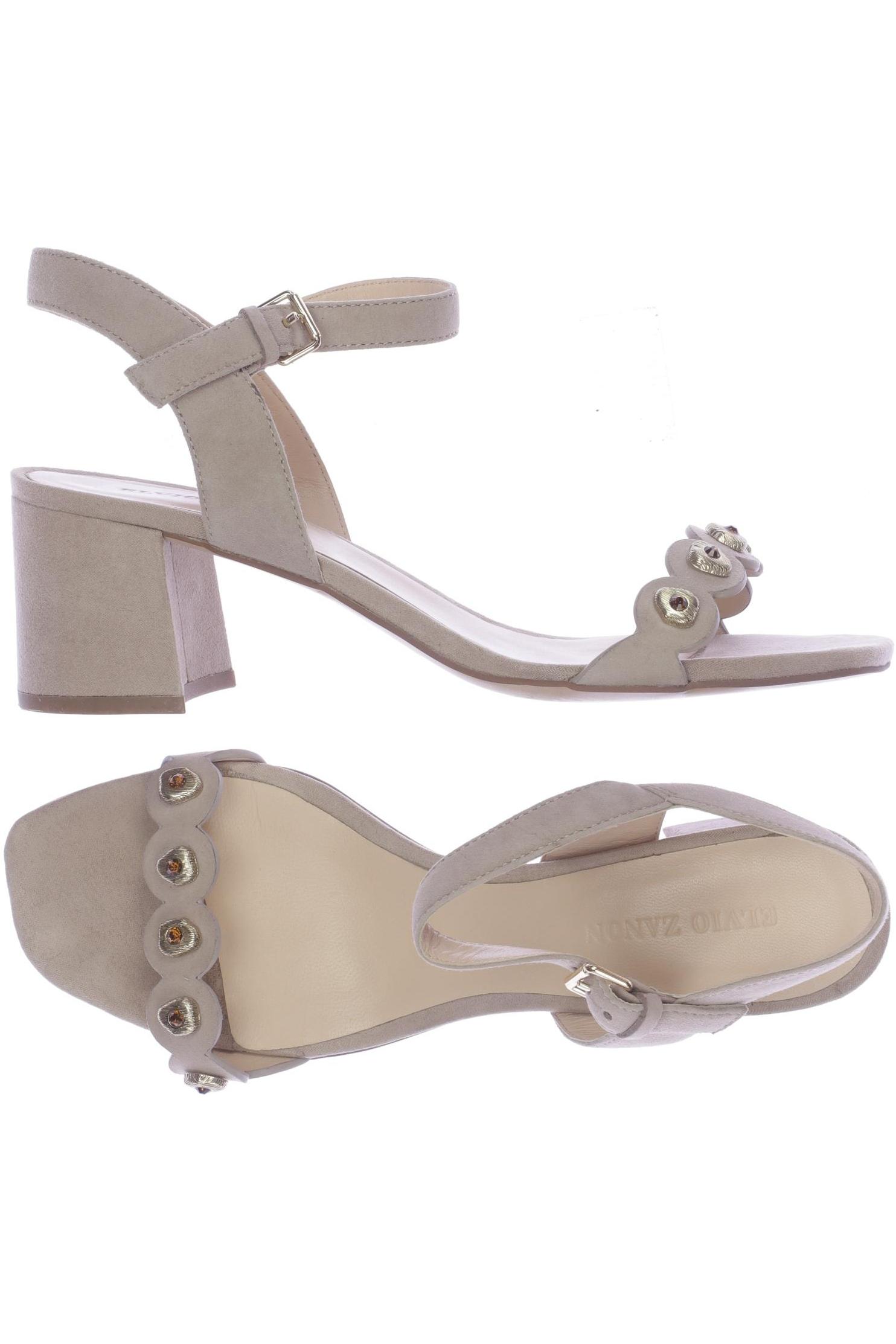 

Elvio Zanon Damen Sandale, beige, Gr. 39