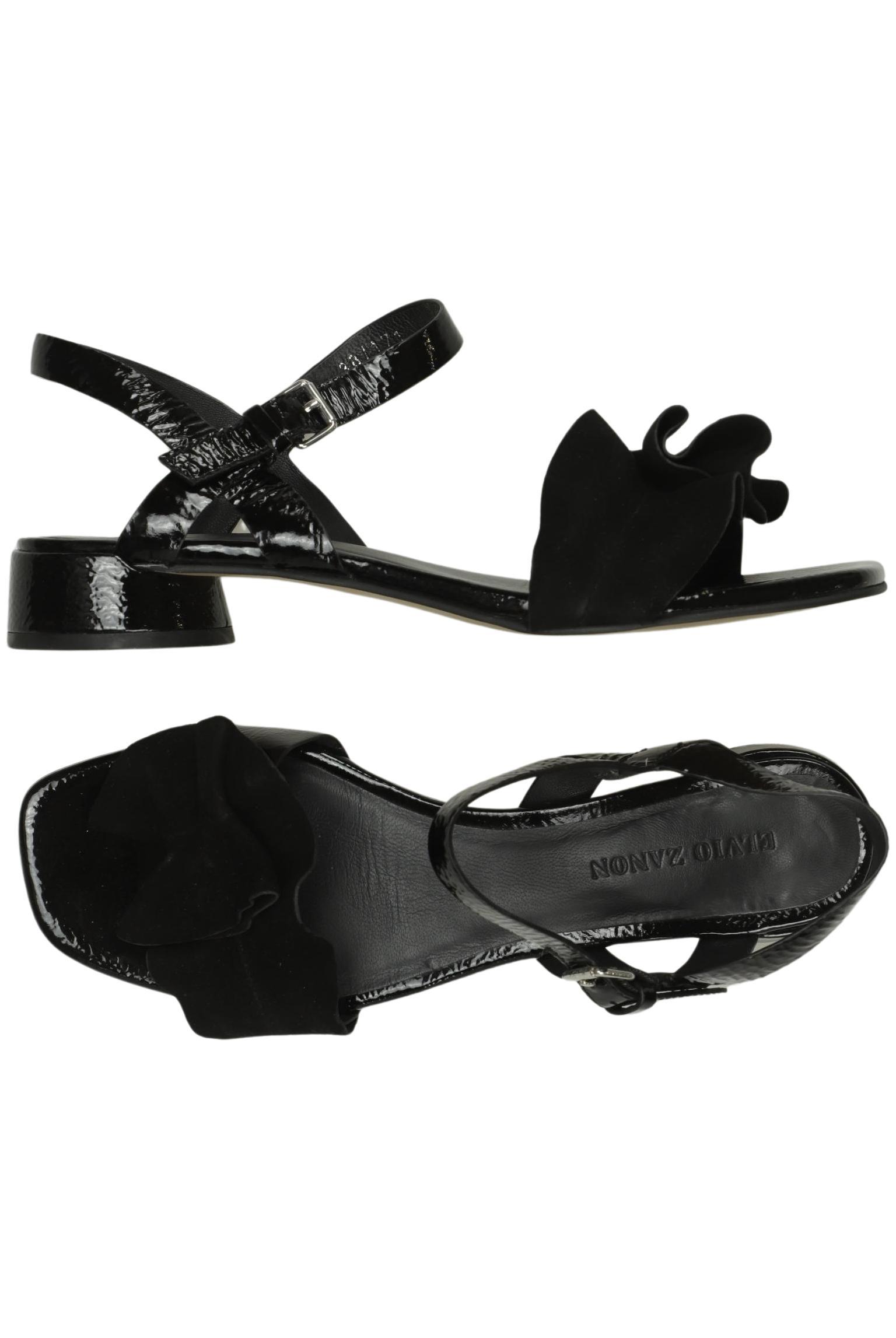 

Elvio Zanon Damen Sandale, schwarz, Gr. 38