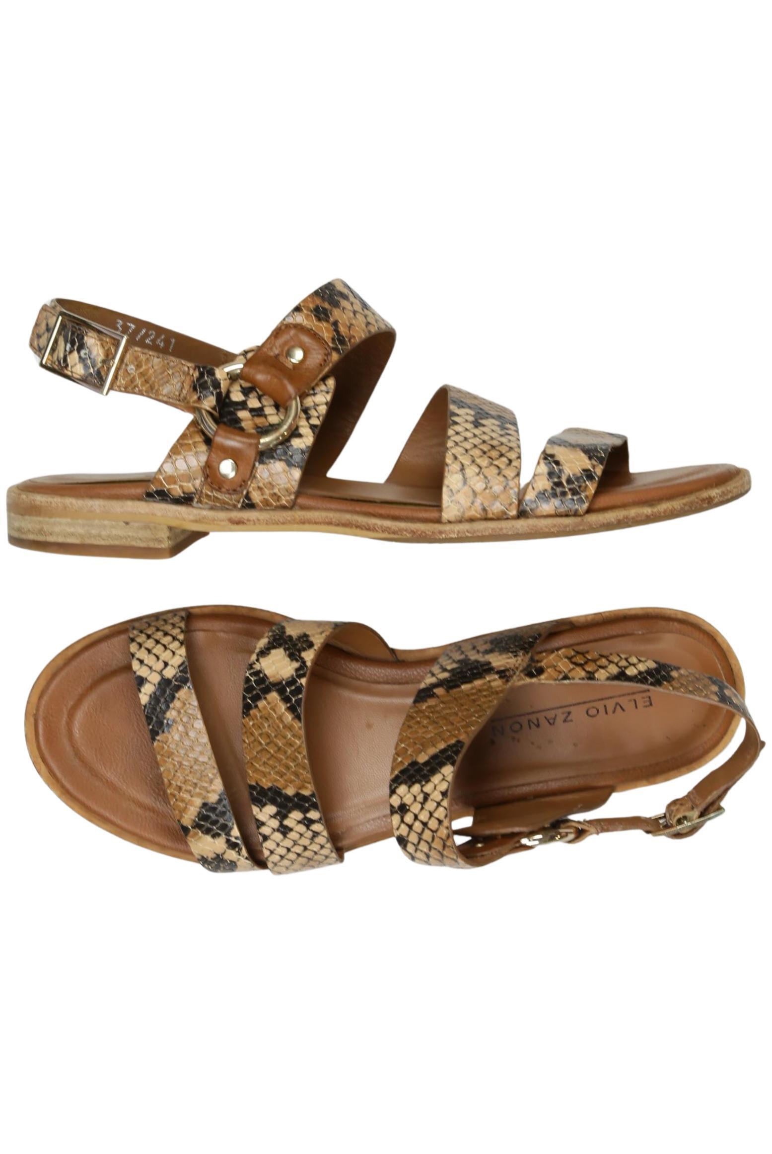 

Elvio Zanon Damen Sandale, braun, Gr. 37