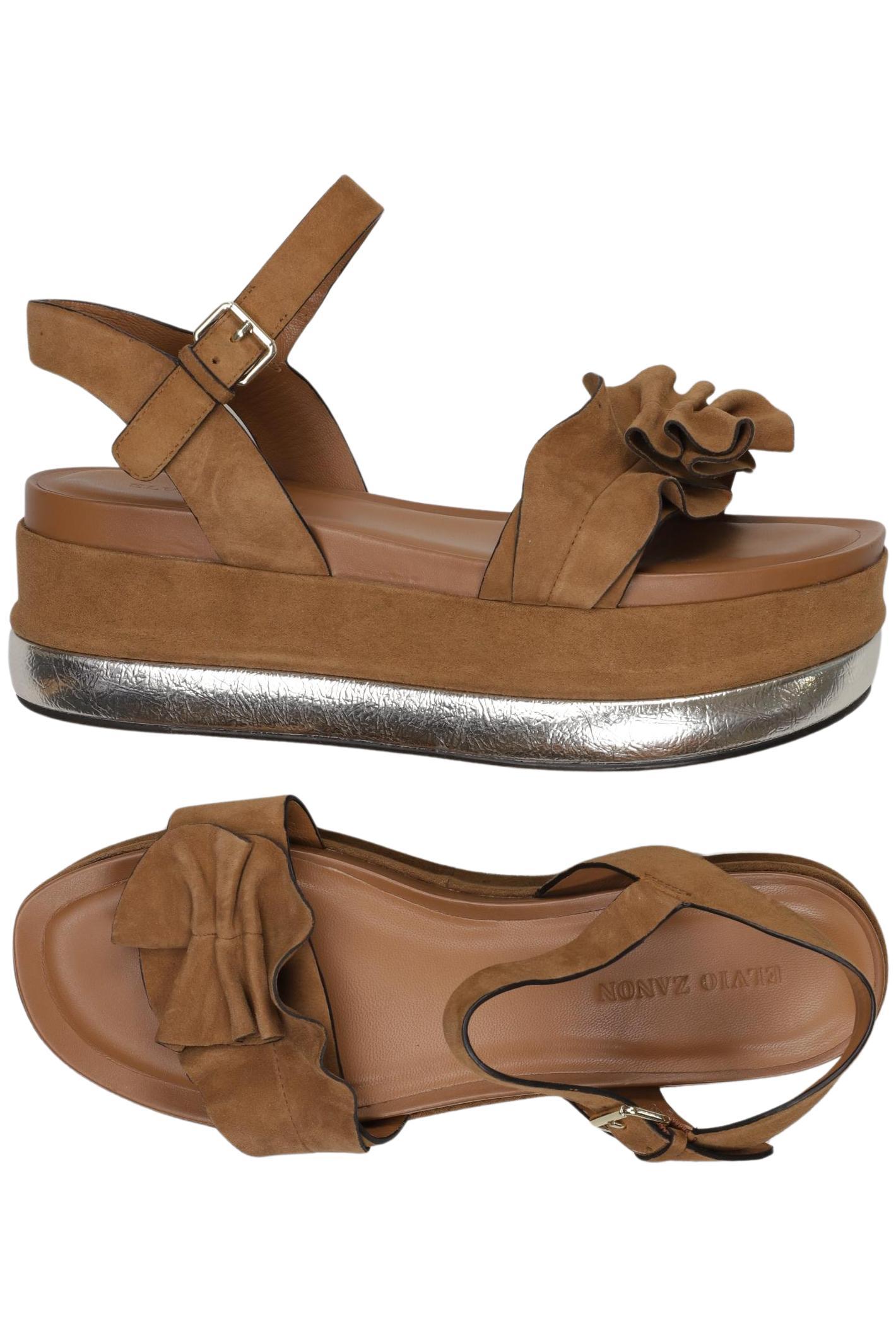 

Elvio Zanon Damen Sandale, braun, Gr. 39