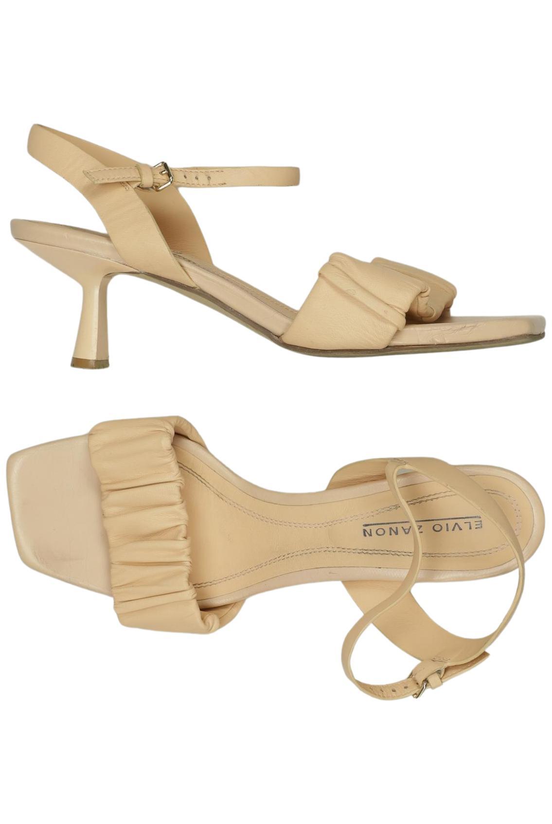 

Elvio Zanon Damen Sandale, beige, Gr. 40