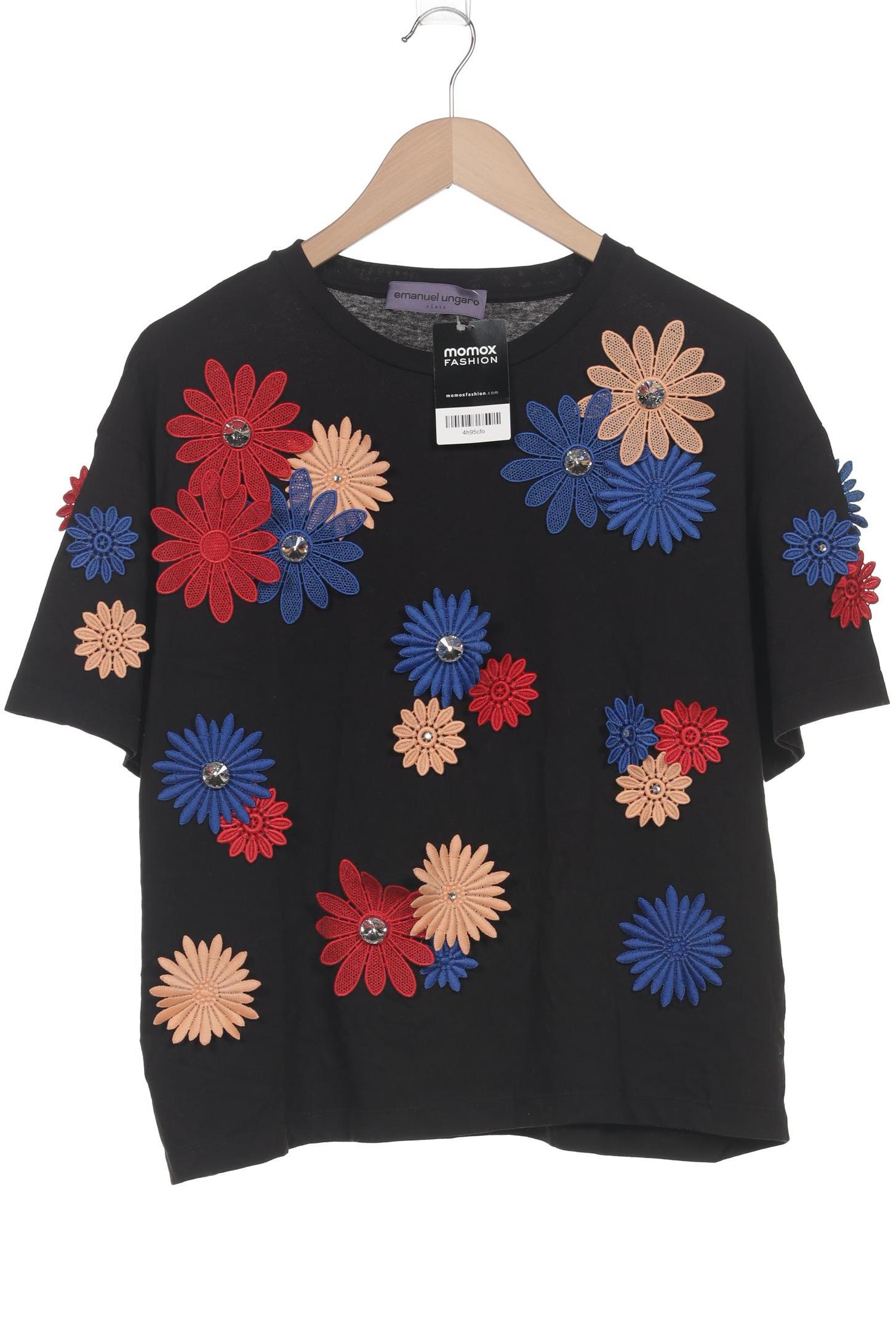 

emanuel ungaro Damen T-Shirt, schwarz, Gr. 42