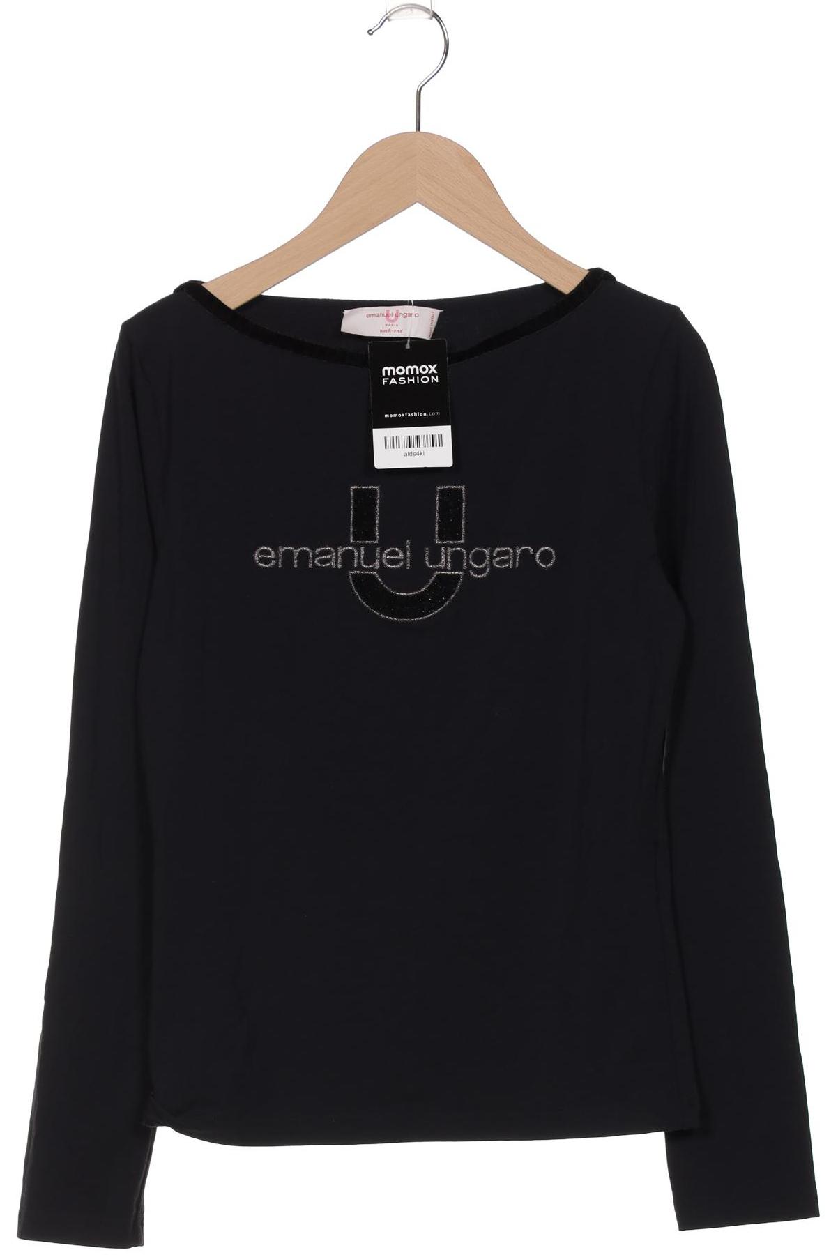 

emanuel ungaro Damen Langarmshirt, schwarz, Gr. 36