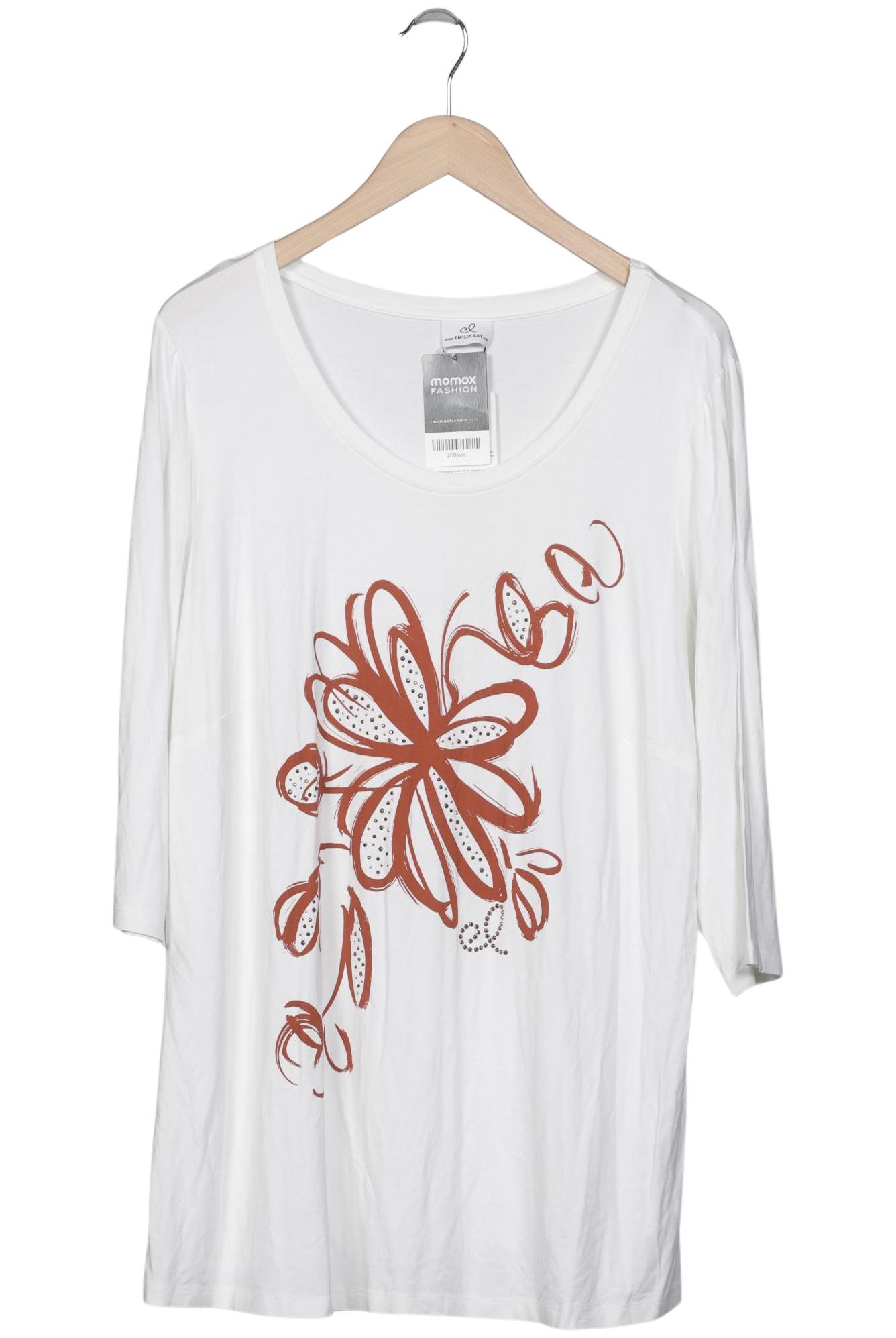 

Emilia Lay Damen Langarmshirt, weiß, Gr. 48