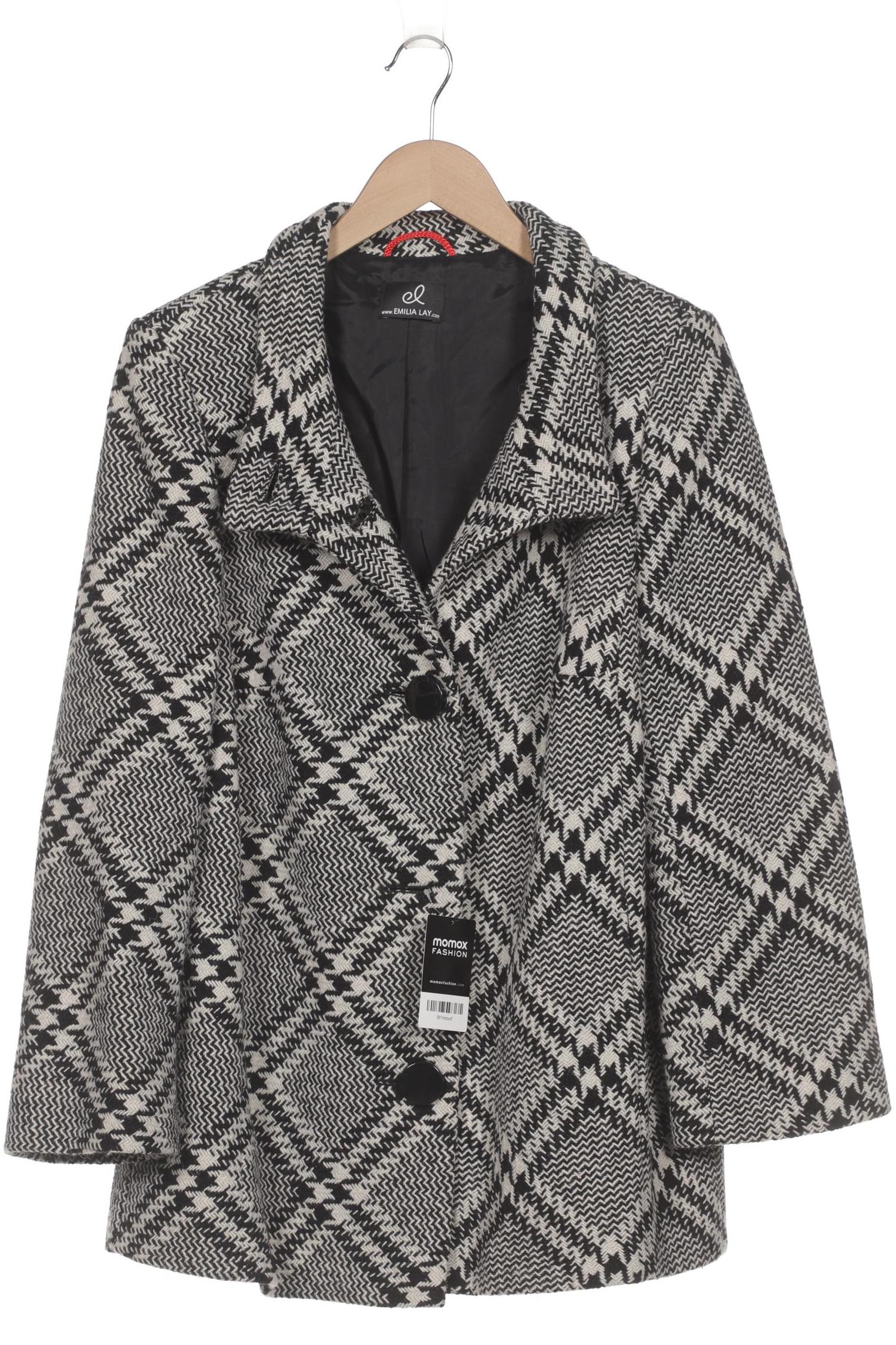 

Emilia Lay Damen Mantel, schwarz, Gr. 44