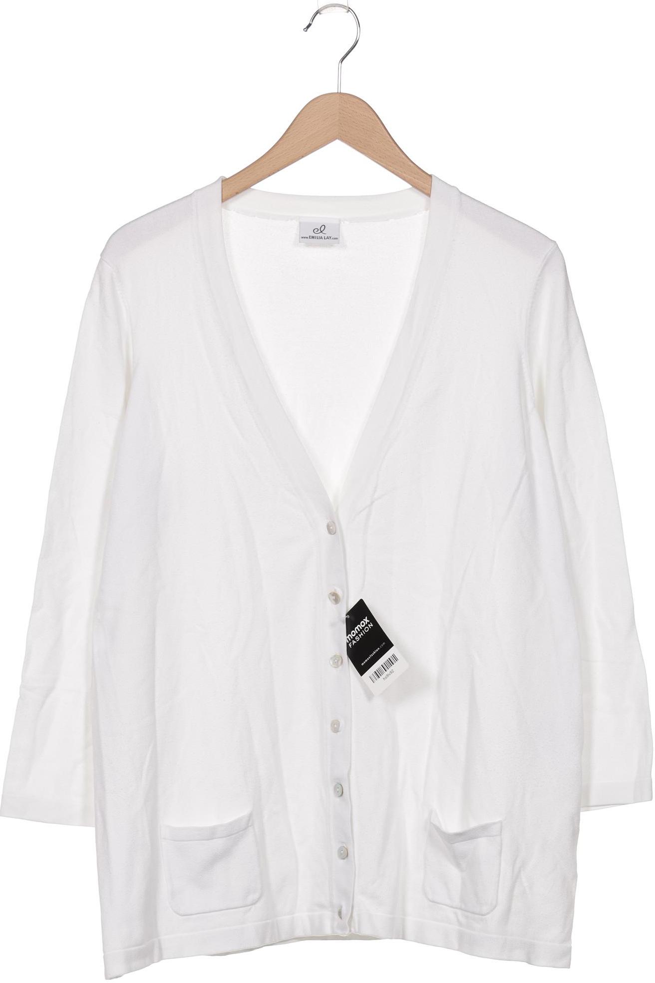 

Emilia Lay Damen Strickjacke, weiß, Gr. 48