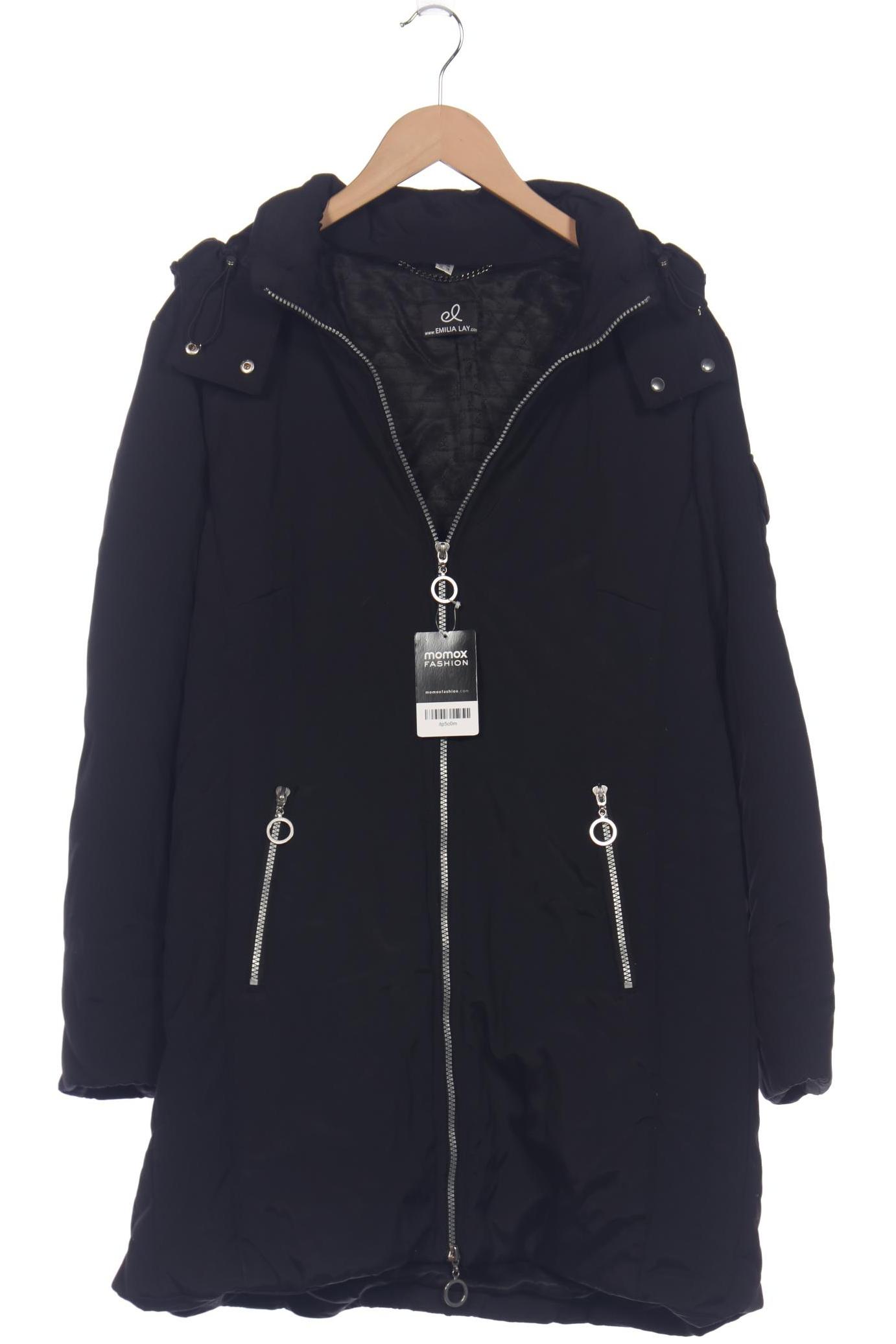 

Emilia Lay Damen Mantel, schwarz, Gr. 44