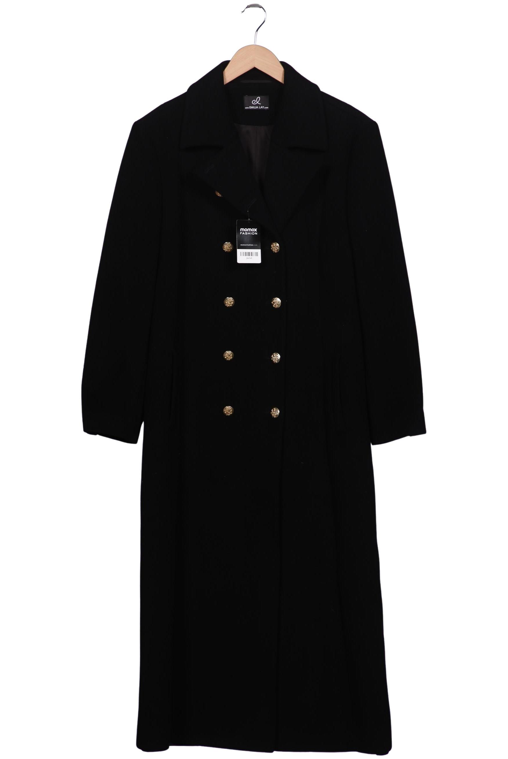 

Emilia Lay Damen Mantel, schwarz, Gr. 46
