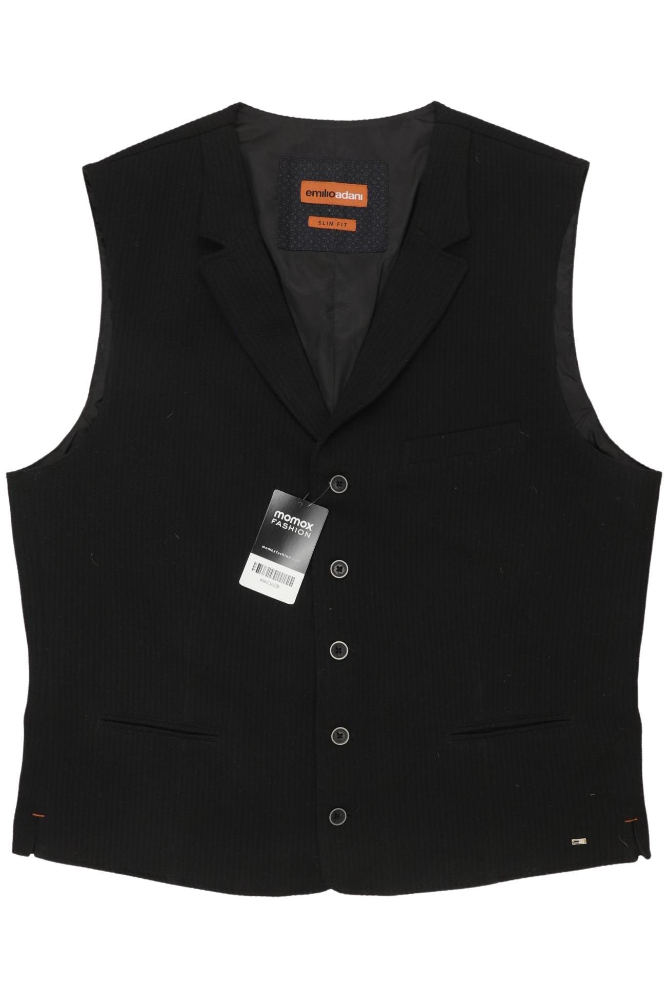 

Emilio Adani Herren Weste, schwarz, Gr. 52