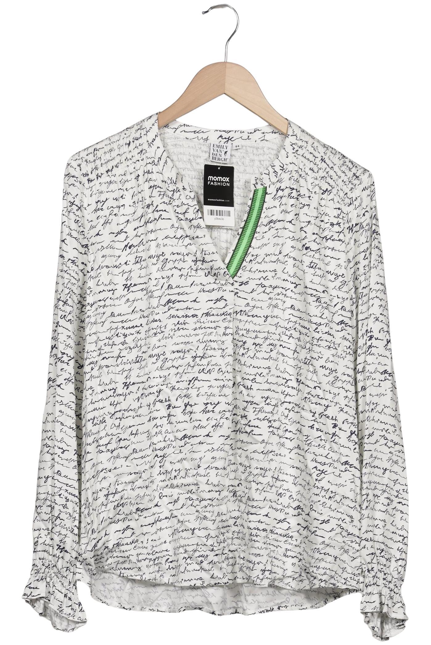 

Emily van den Bergh Damen Bluse, weiß, Gr. 44