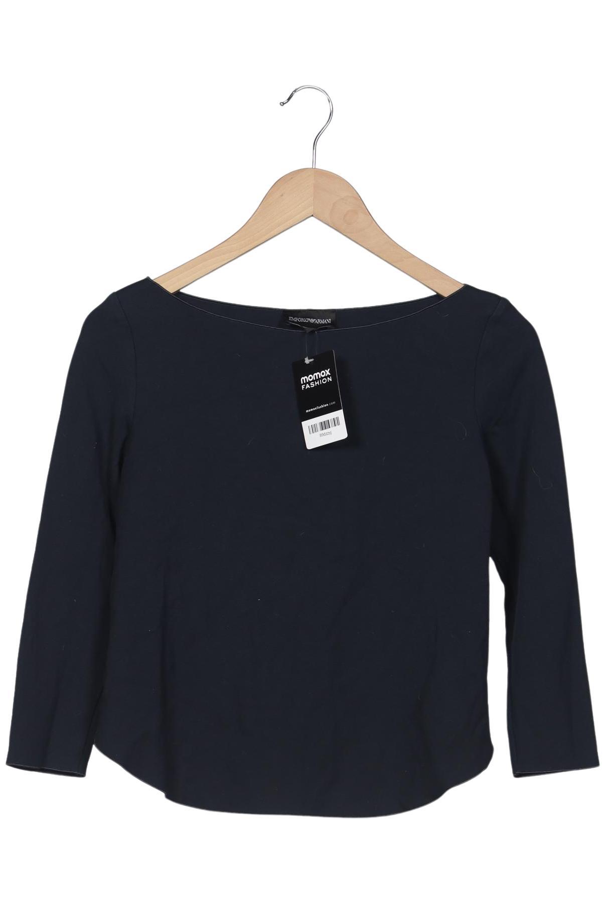 

Emporio Armani Damen Langarmshirt, marineblau, Gr. 38