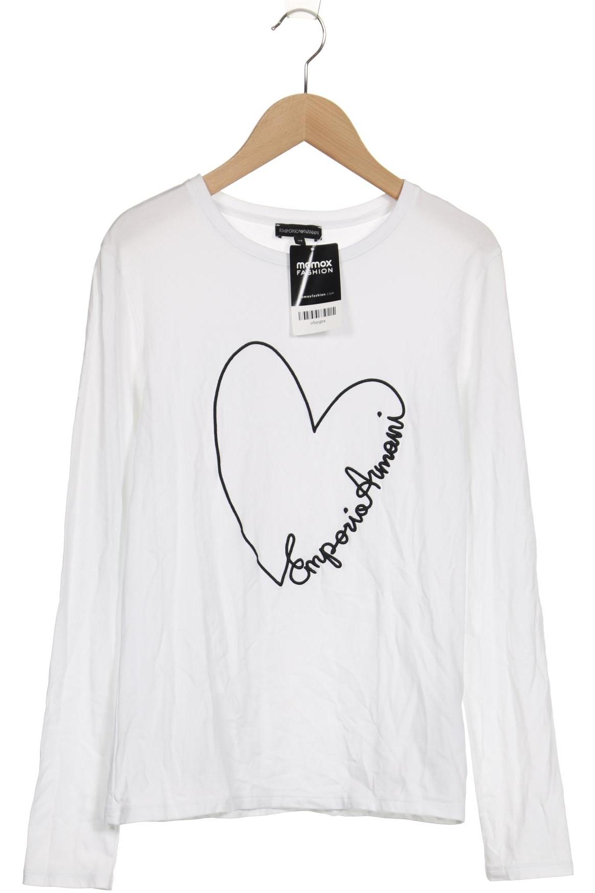 

Emporio Armani Damen Langarmshirt, weiß, Gr. 44